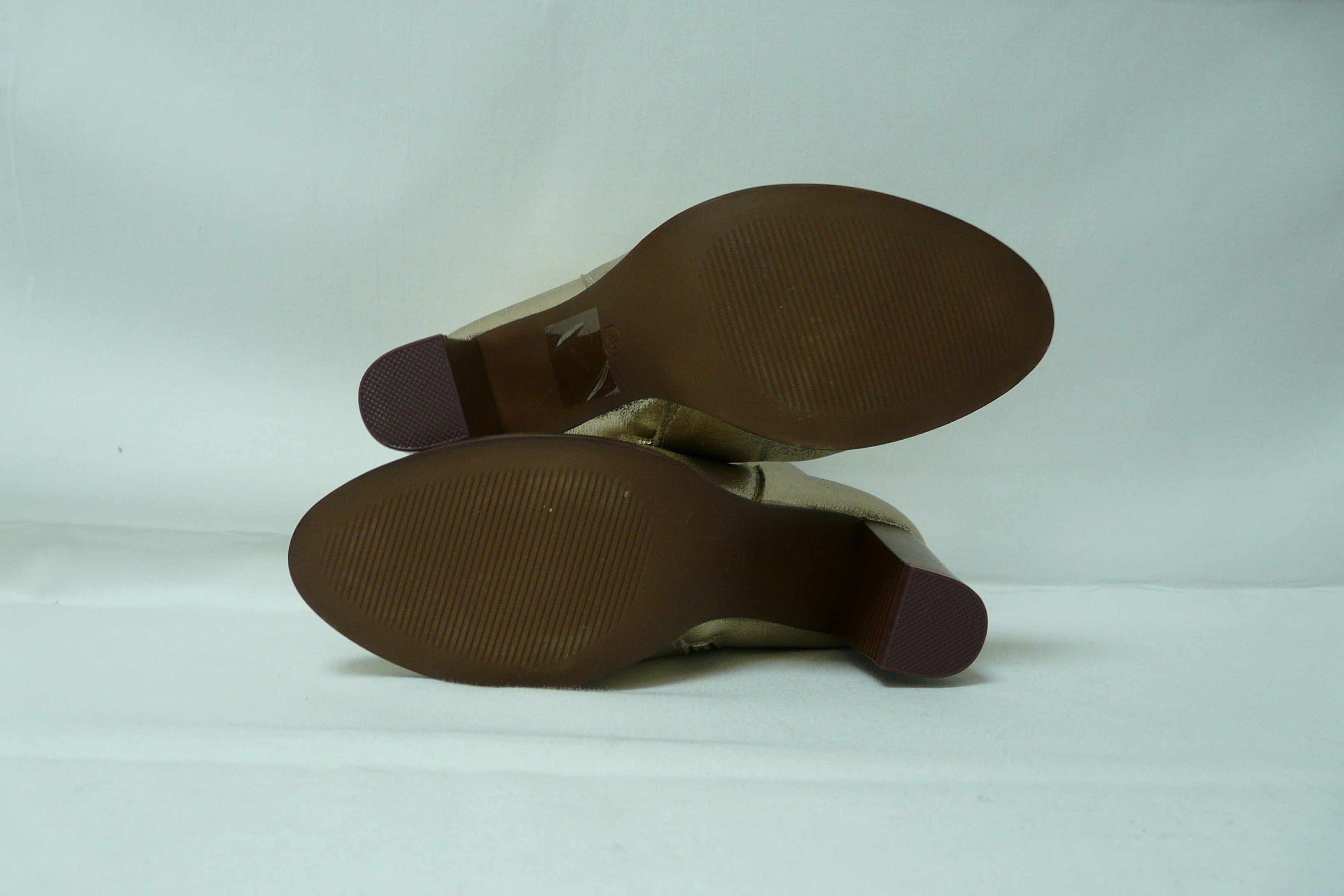 C107 - Bottines dorées - Sinéquanone - Pointure 39 - Photo 5
