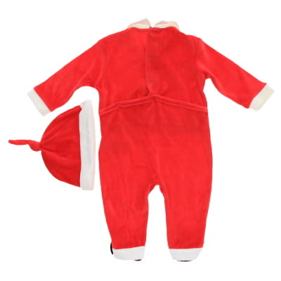 Pyjama Père Noël rouge - Bébé - Pat et Ripaton - Taille 3 mois - Photo 1