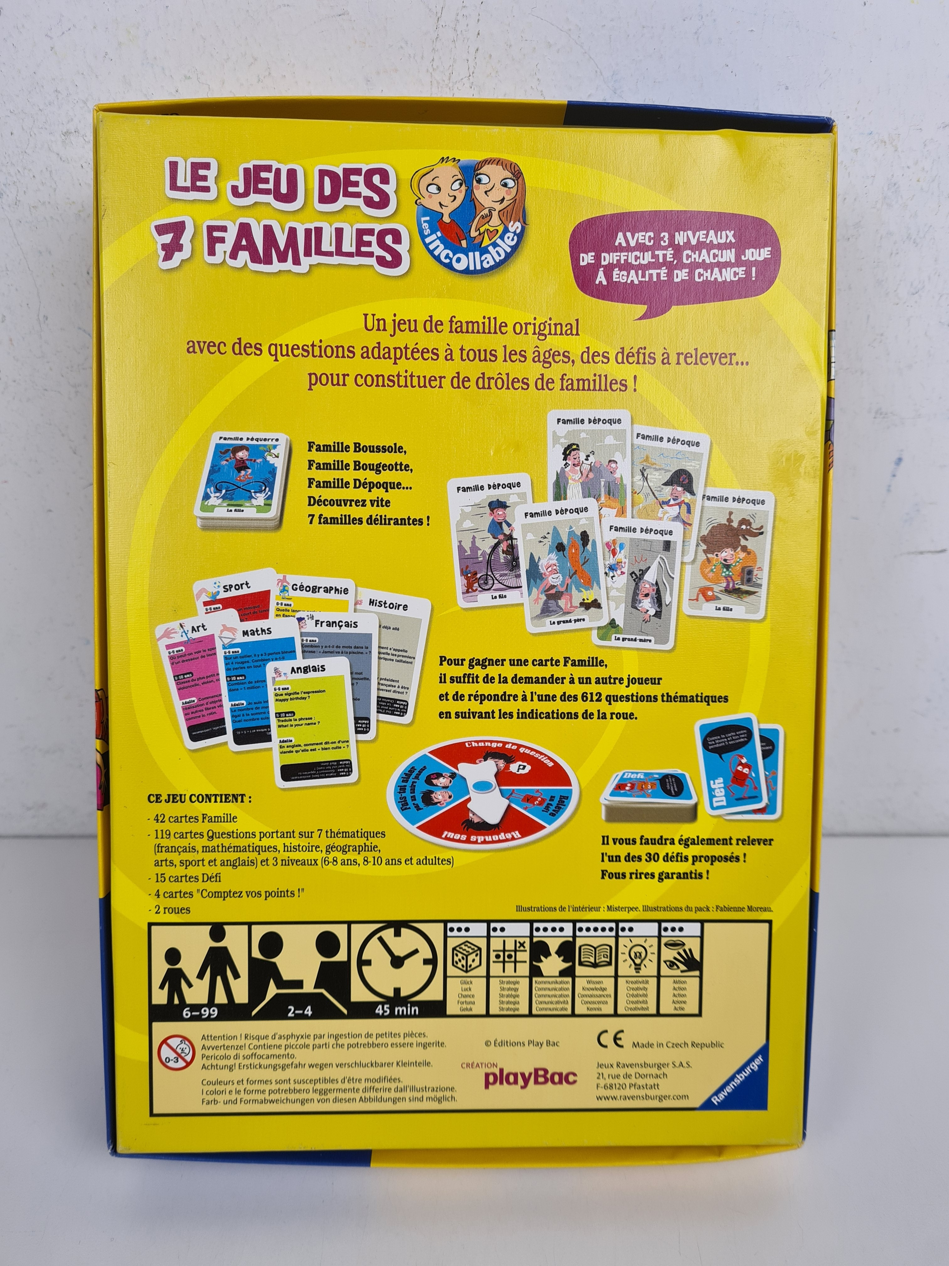 Jeu de cartes - Le jeu des 7 familles Les incollables - Ravensburger - 6 ans + - Photo 4