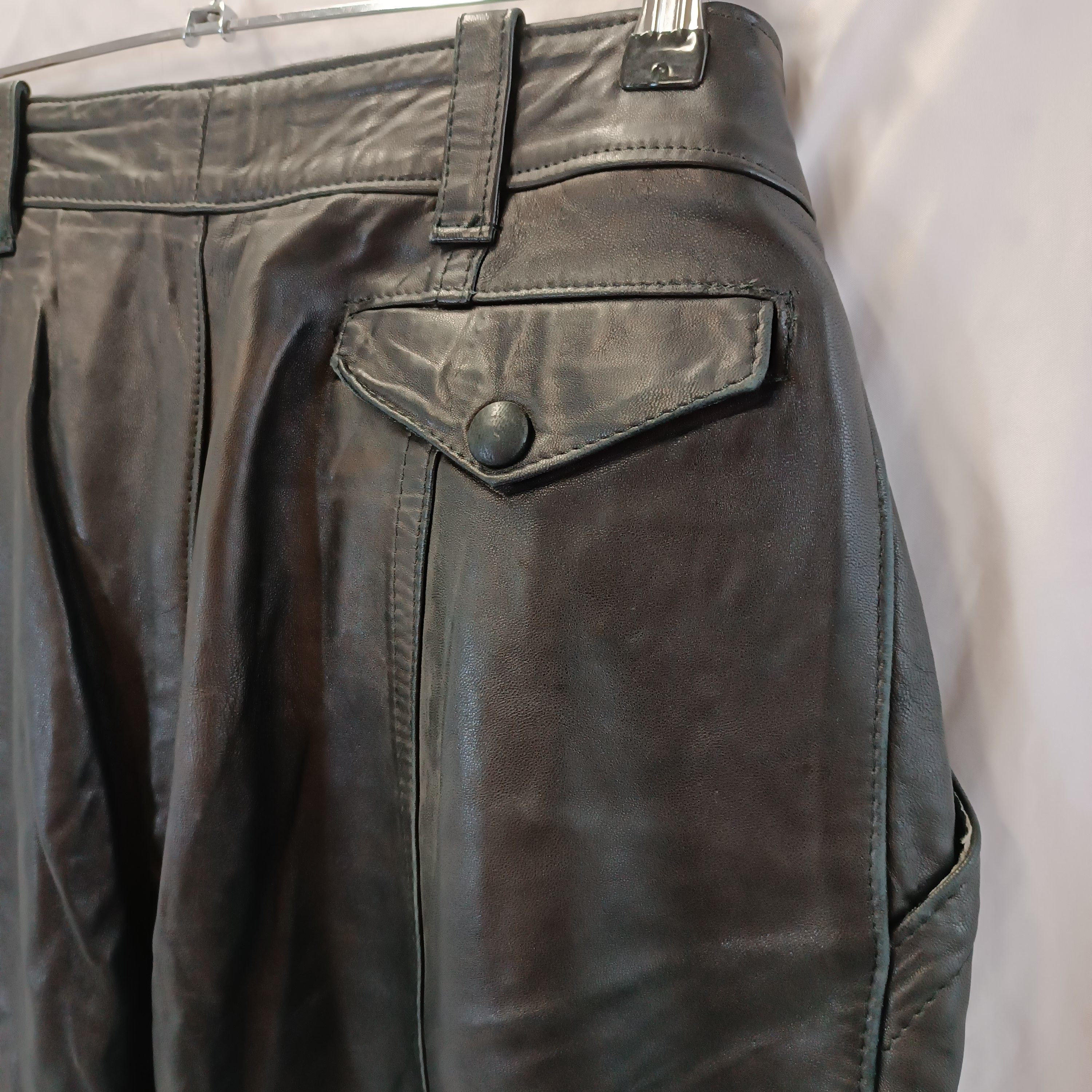 pantalon cuir - Ranch 5 - 42 Bon état - Vue 6 - 