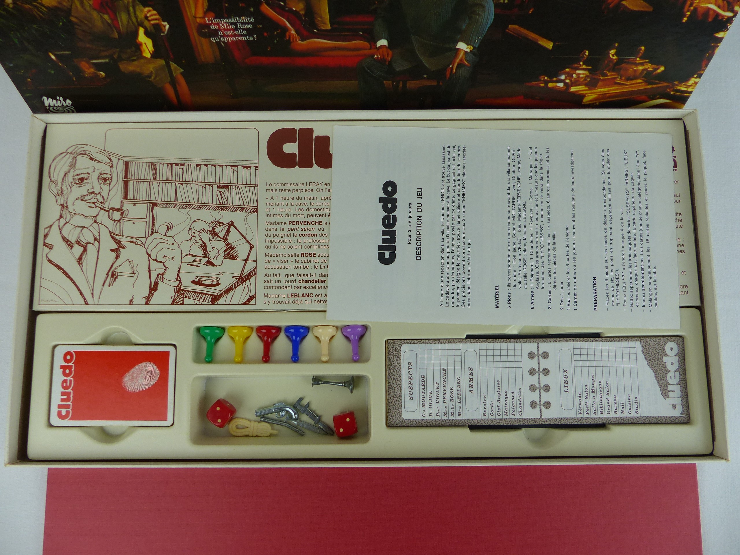 Cluedo Dr. Lenoir MIRO-MECCANO Vintage 1974 Complet - État correct - Photo 6