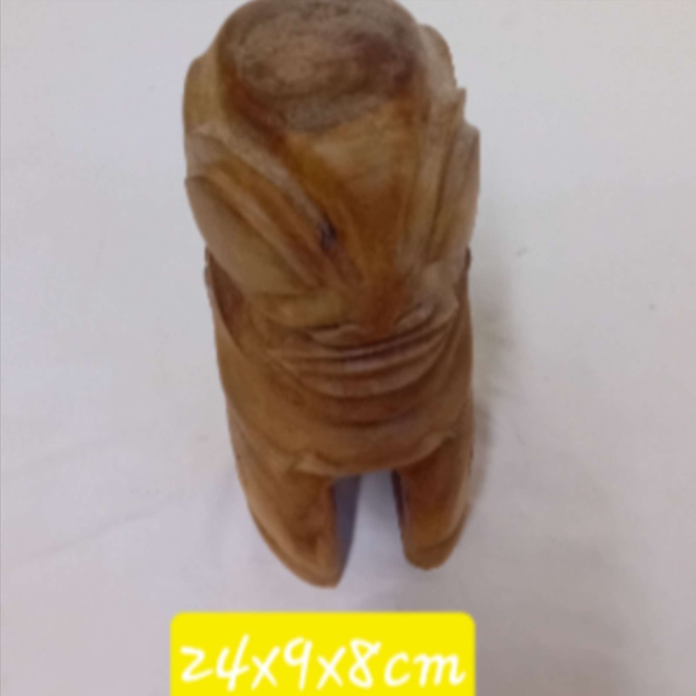Sculpture sur bois tiki signée - Photo 1