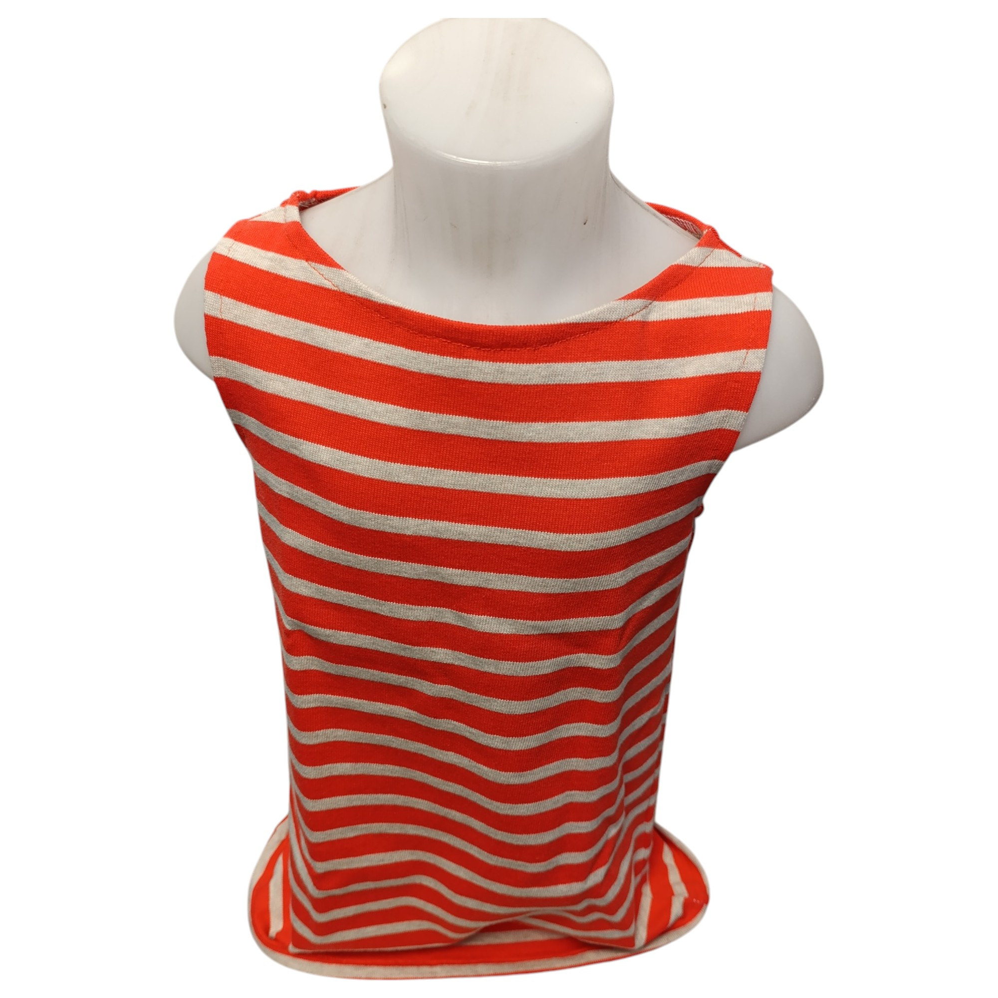 Robe orange pour enfants (taille 6 ans ), fabriqué dans notre atelier Acsomur, à partir de tissu recyclé - Photo 1