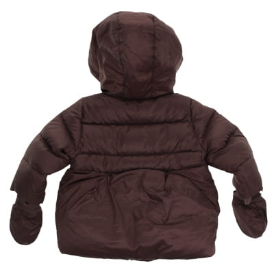 Doudoune Marron avec capuche et moufles - Fille - SERGENT MAJOR - Taille 9 Mois - Photo 1