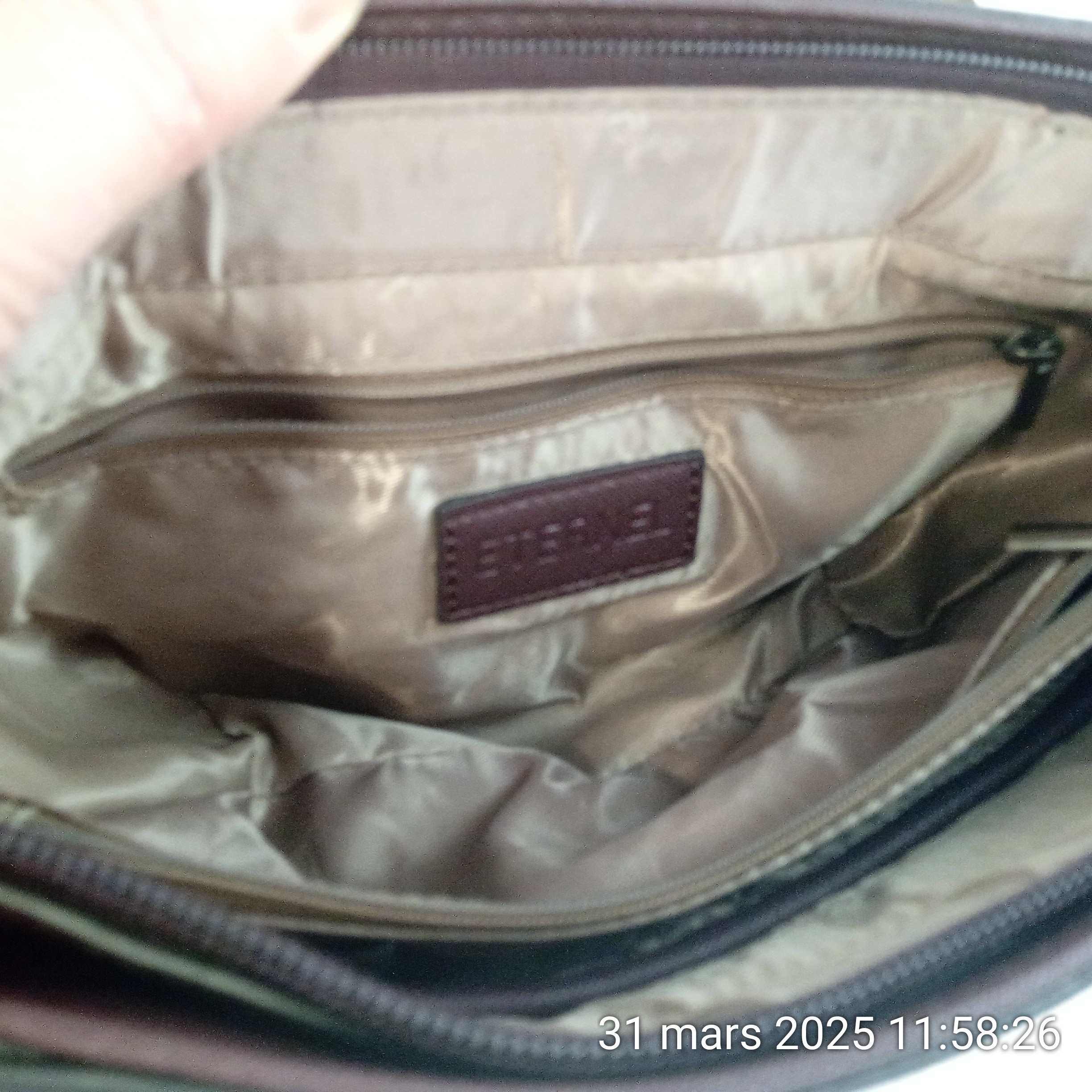 Sac à bandoulière bordeaux ETERNEL - Photo 3