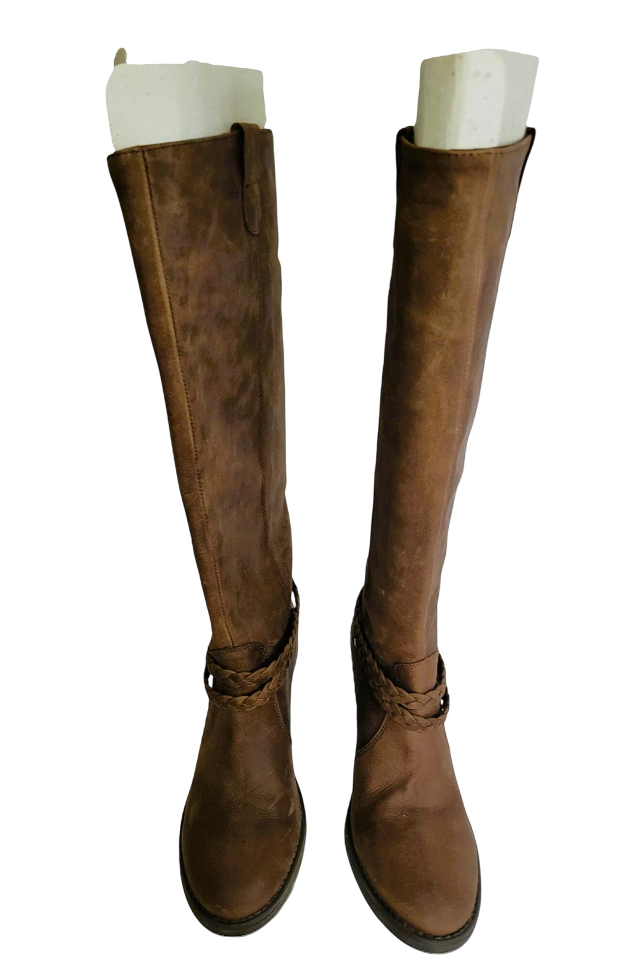 Bottes montantes en cuir - Taille 38 - Label Emmaus - Modalova