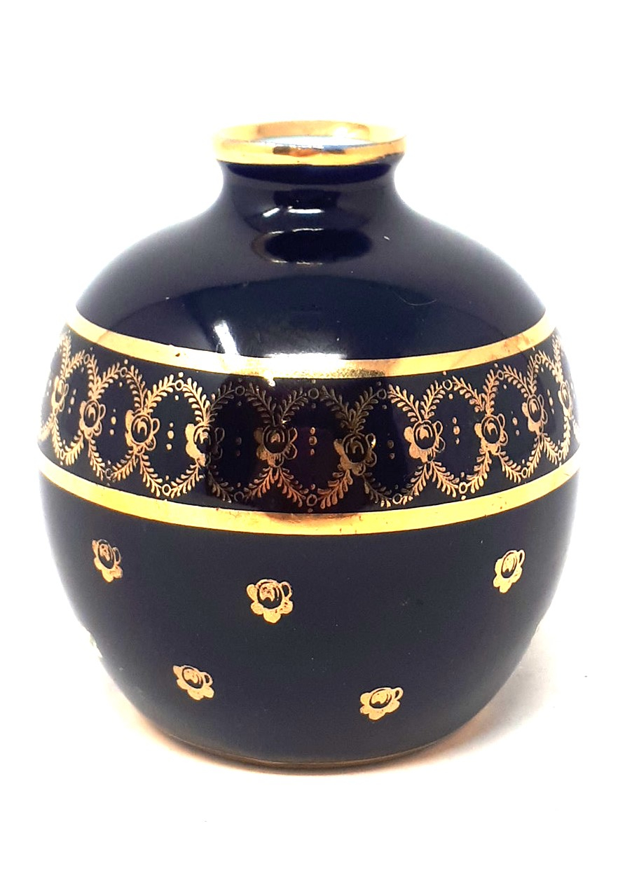 Vase miniature porcelaine de limoges peint main État correct - Vue 4 - 