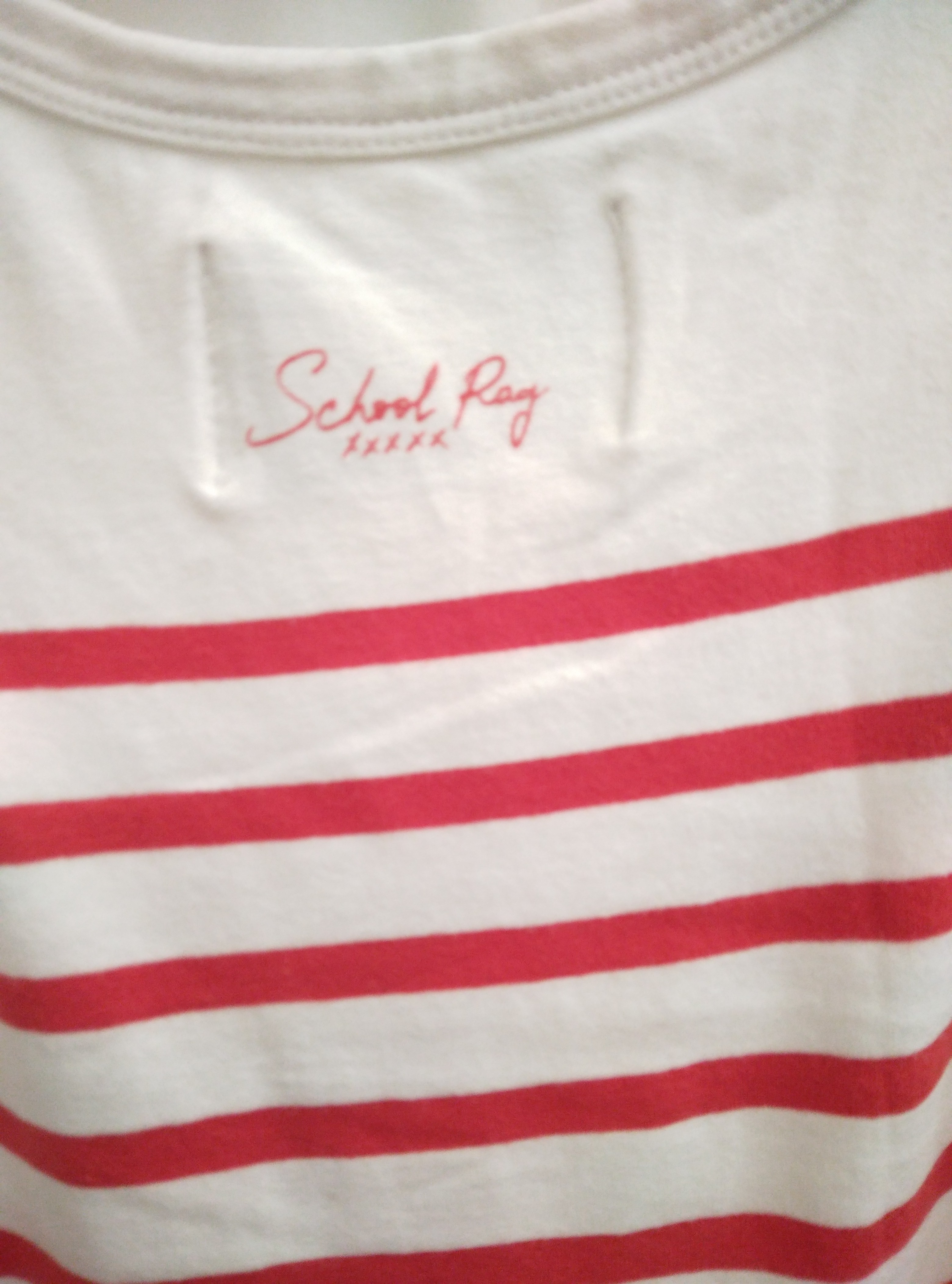 Voir photo 3 de Robe débardeur Rayée blanche et rouge, School Rag - 1 Robe débardeur Rayée blanche et rouge, School Rag - 1 Bon état - Vue 3 -
