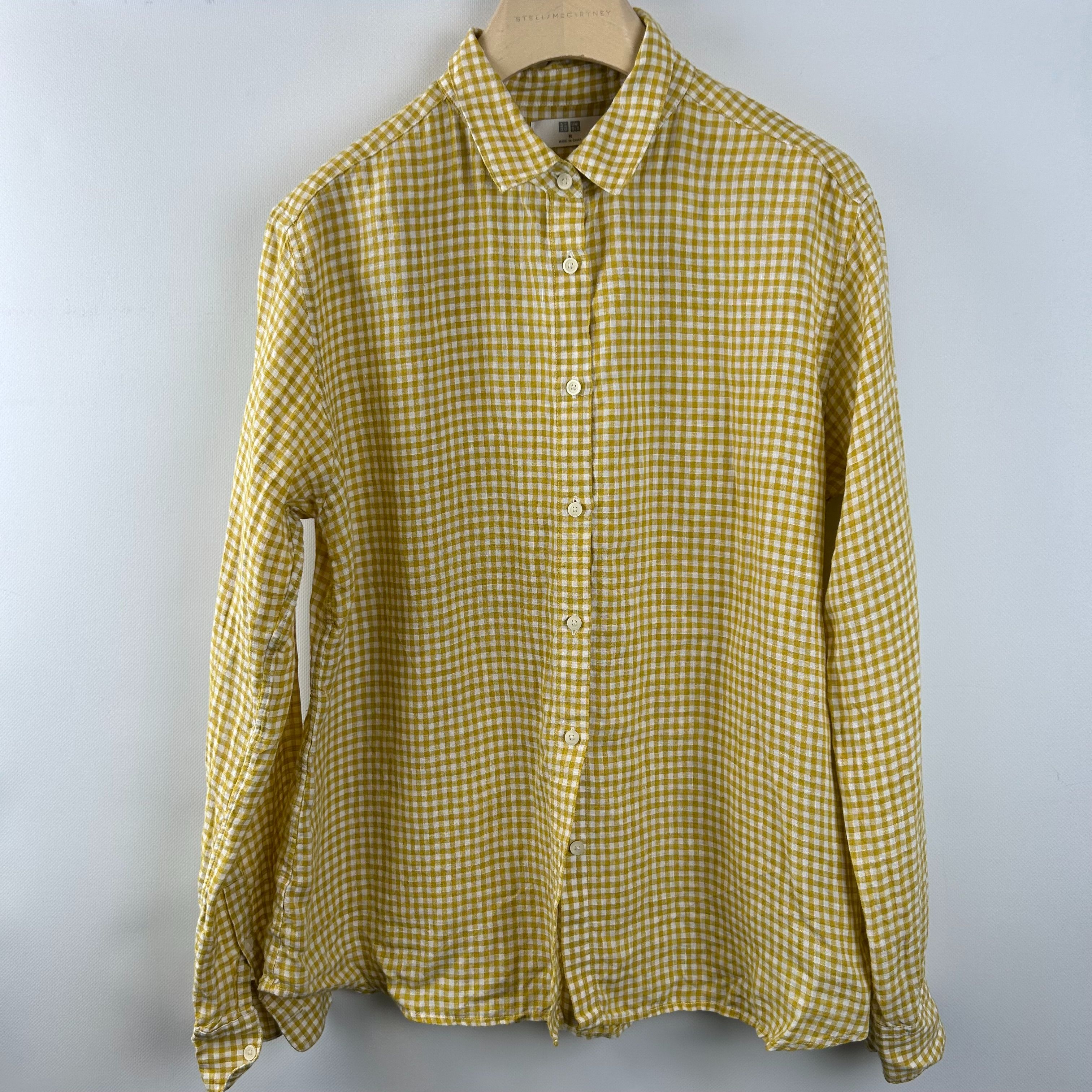 Uni Qlo - Chemise  carreaux 100% lin - Taille M - Label Emmaus - Modalova