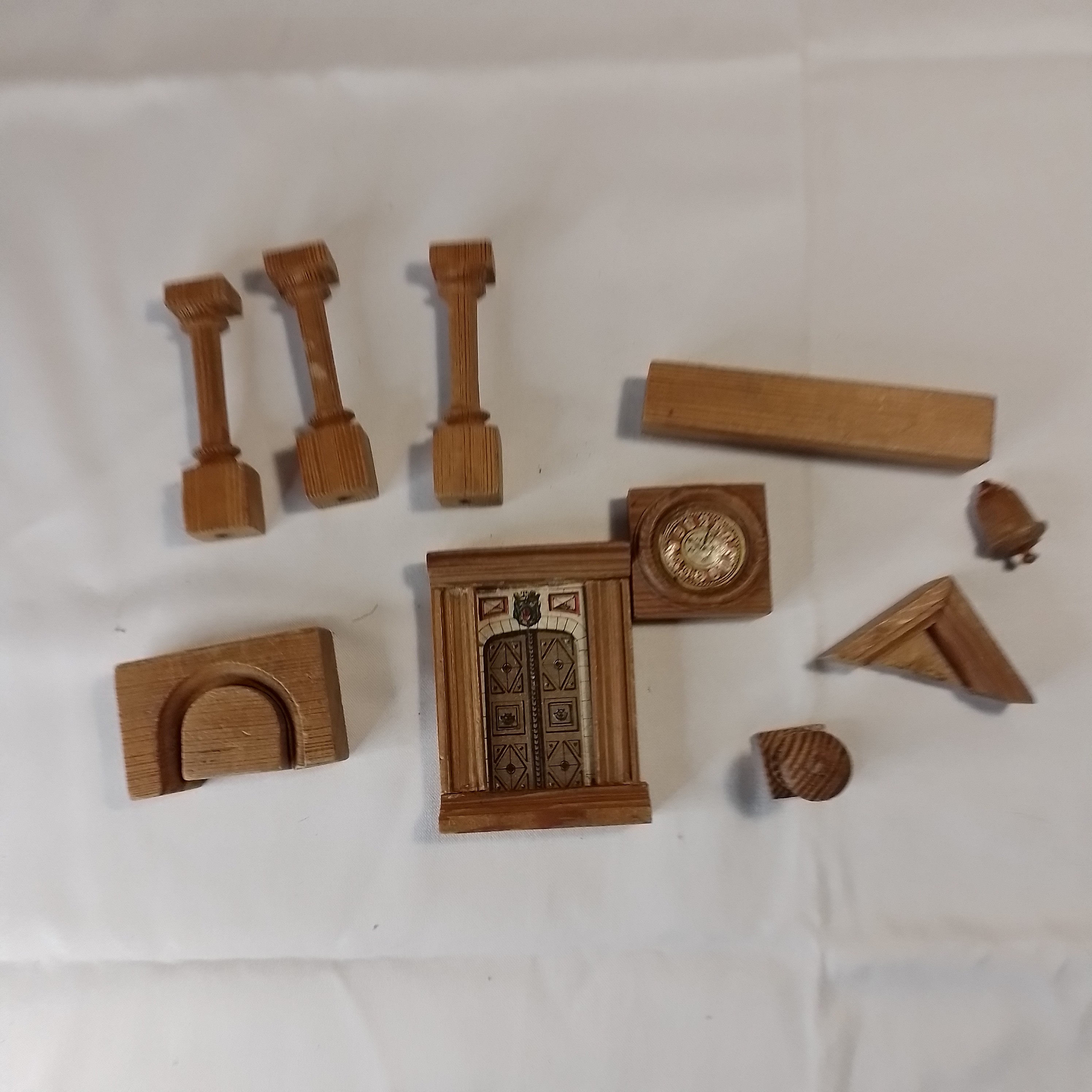 ancien jeu en bois de construction pour enfant de 1900 THIEL PARIS au Bon Marché Bon état - Vue 3 - 