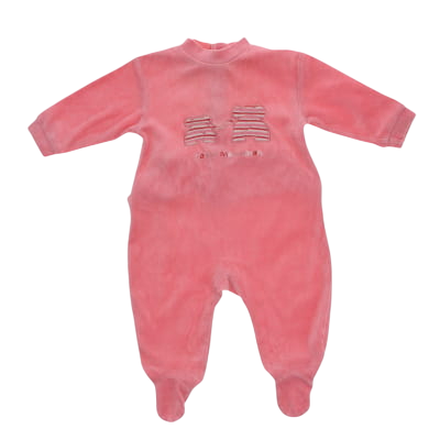 Pyjama rose imprimé - Bébé - Taille 3 mois - Photo 0