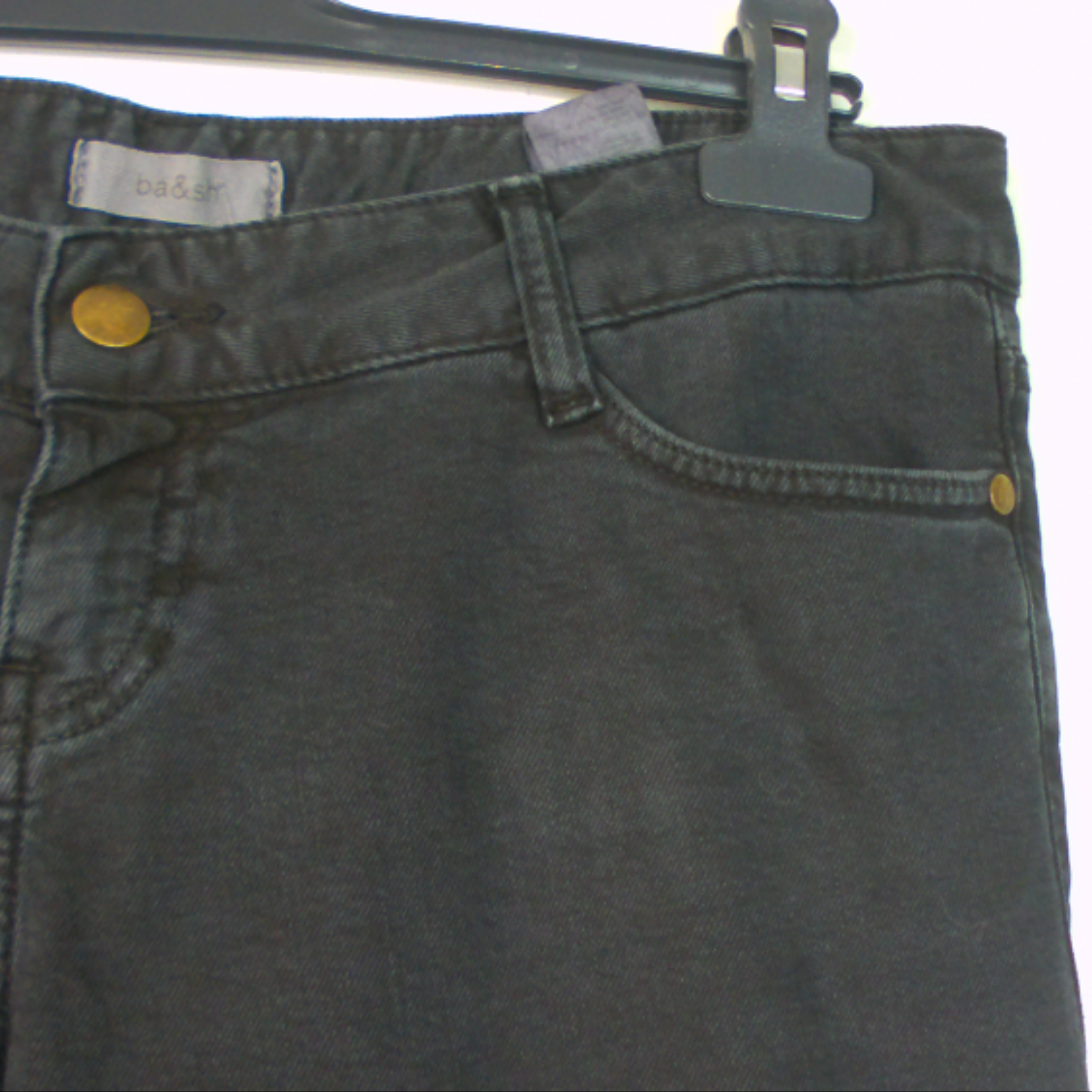 Pantalon Ba&sh, jean gris foncé – noir, taille 29 (US) et estimée 38 - 40  - Vue 2 - 