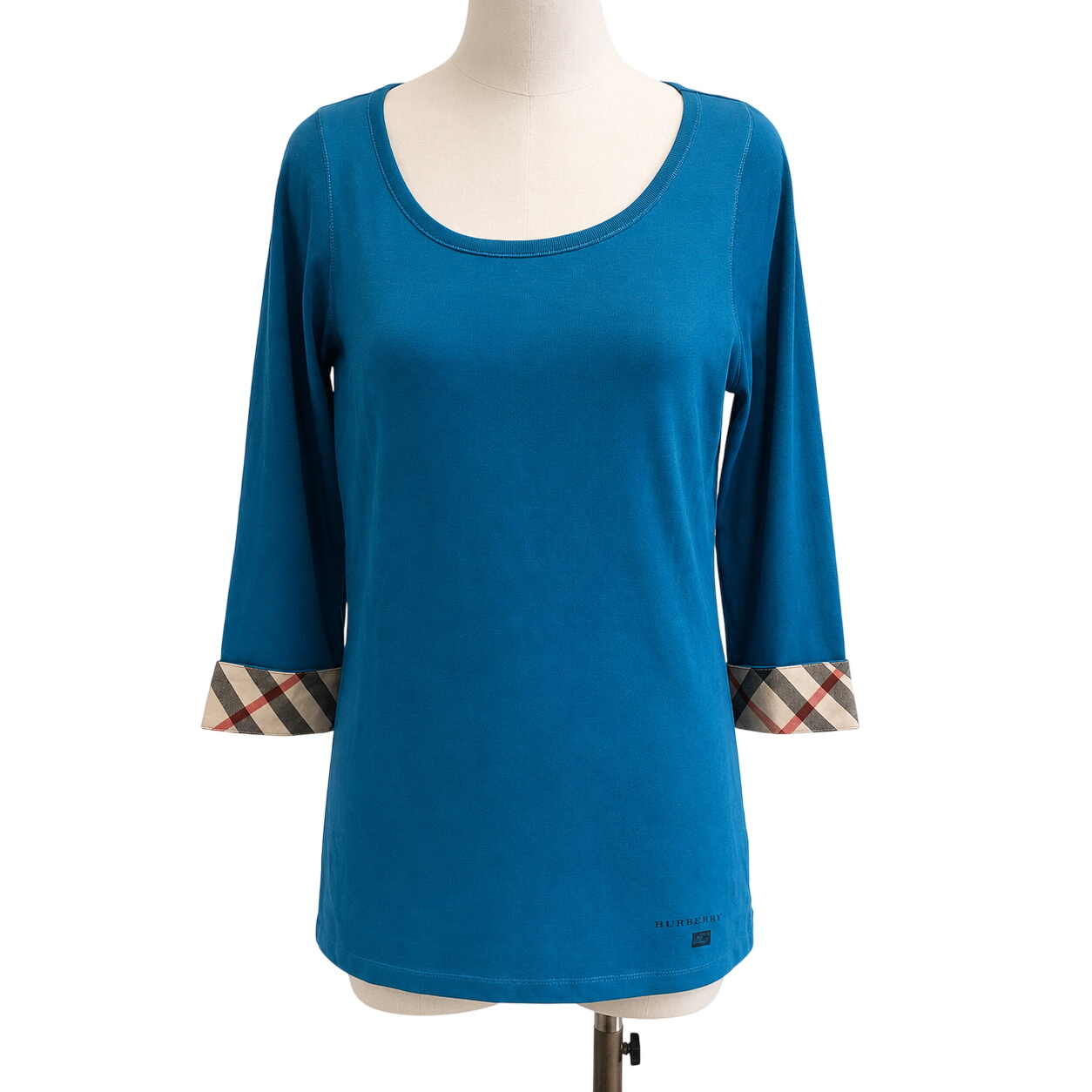 Burberry - T shirt - Coton - Bleu - Femme - Taille XL Très bon état -  reconditionné disponible sur Label Emmaüs