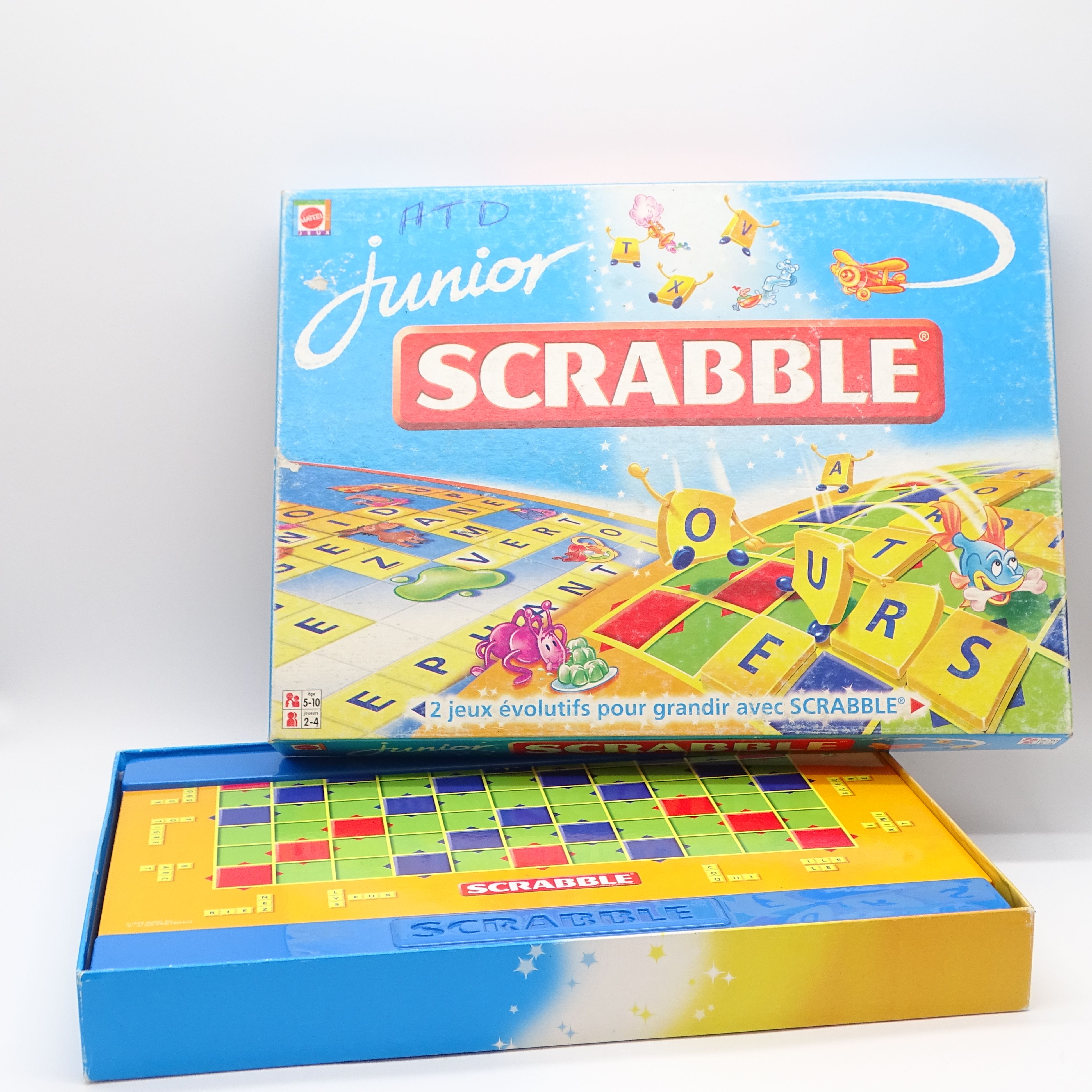 Voir photo 4 de Scrabble Junior d'occasion MATTEL - Dès 5 ans | Ref 14369 Scrabble Junior d'occasion MATTEL - Dès 5 ans | Ref 14369 Très bon état - Vue 4 -