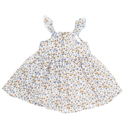 Robe blanche imprimée fleurs multicolores - bébé - Kiabi- Taille 6m - Photo 1