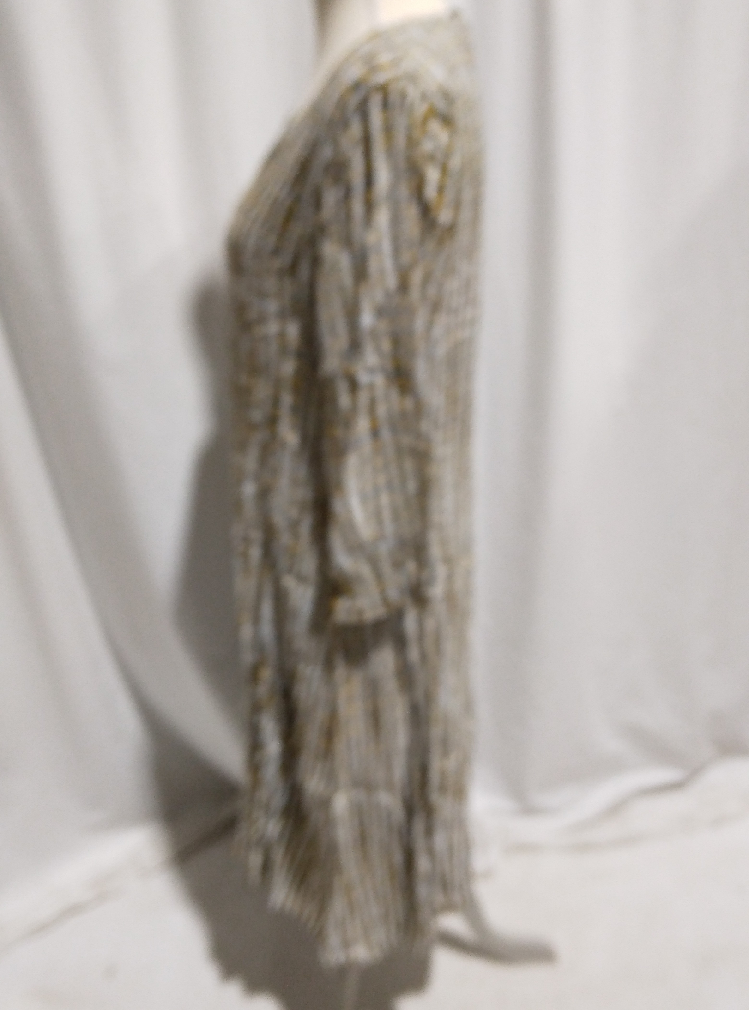 Robe longue manches 3/4 moutarde, La fée Maraboutée Paris - 36 Comme neuf - Vue 2 - 