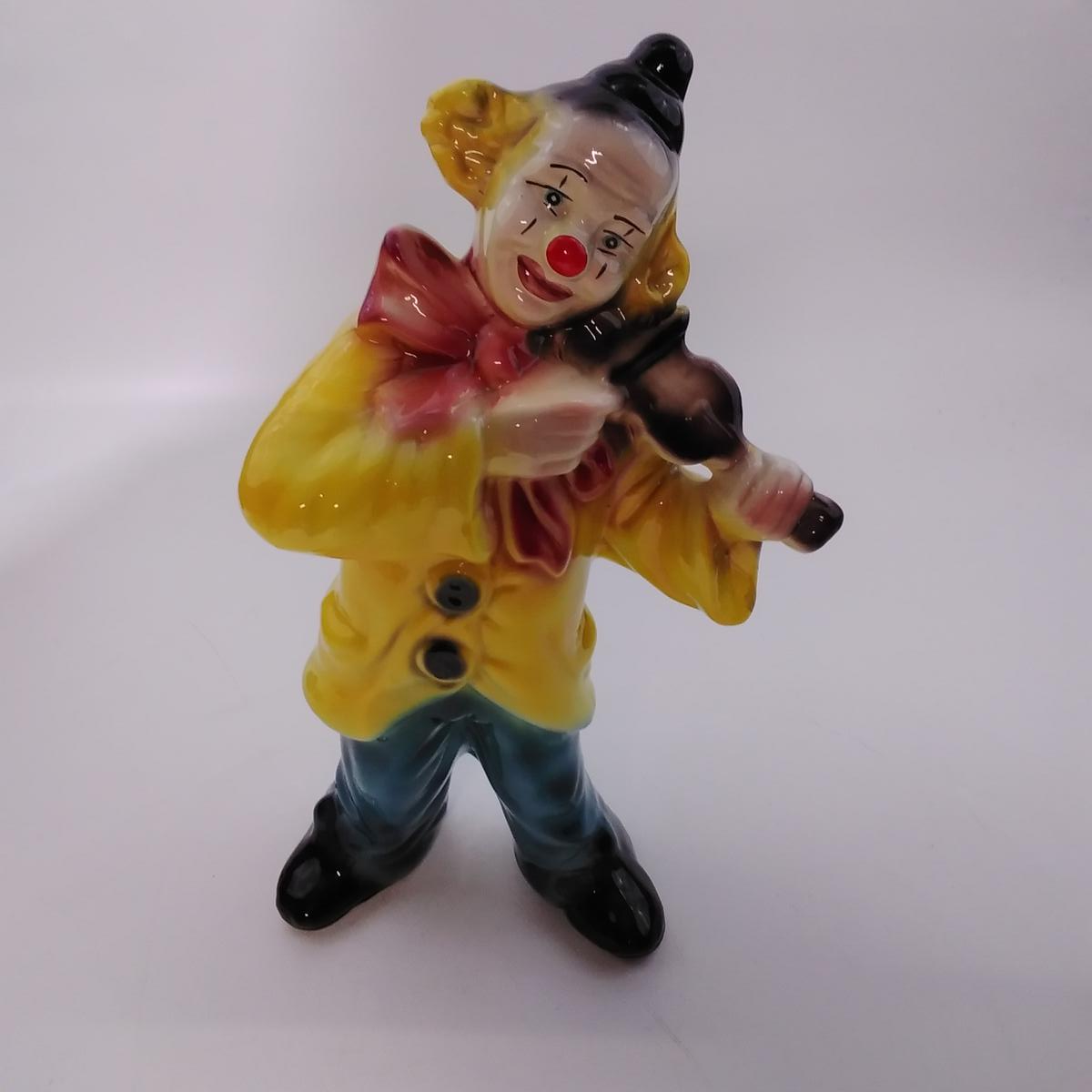 Poupée Clown Céramique Yves Rocher - Vintage XXe - 18 Cm - France