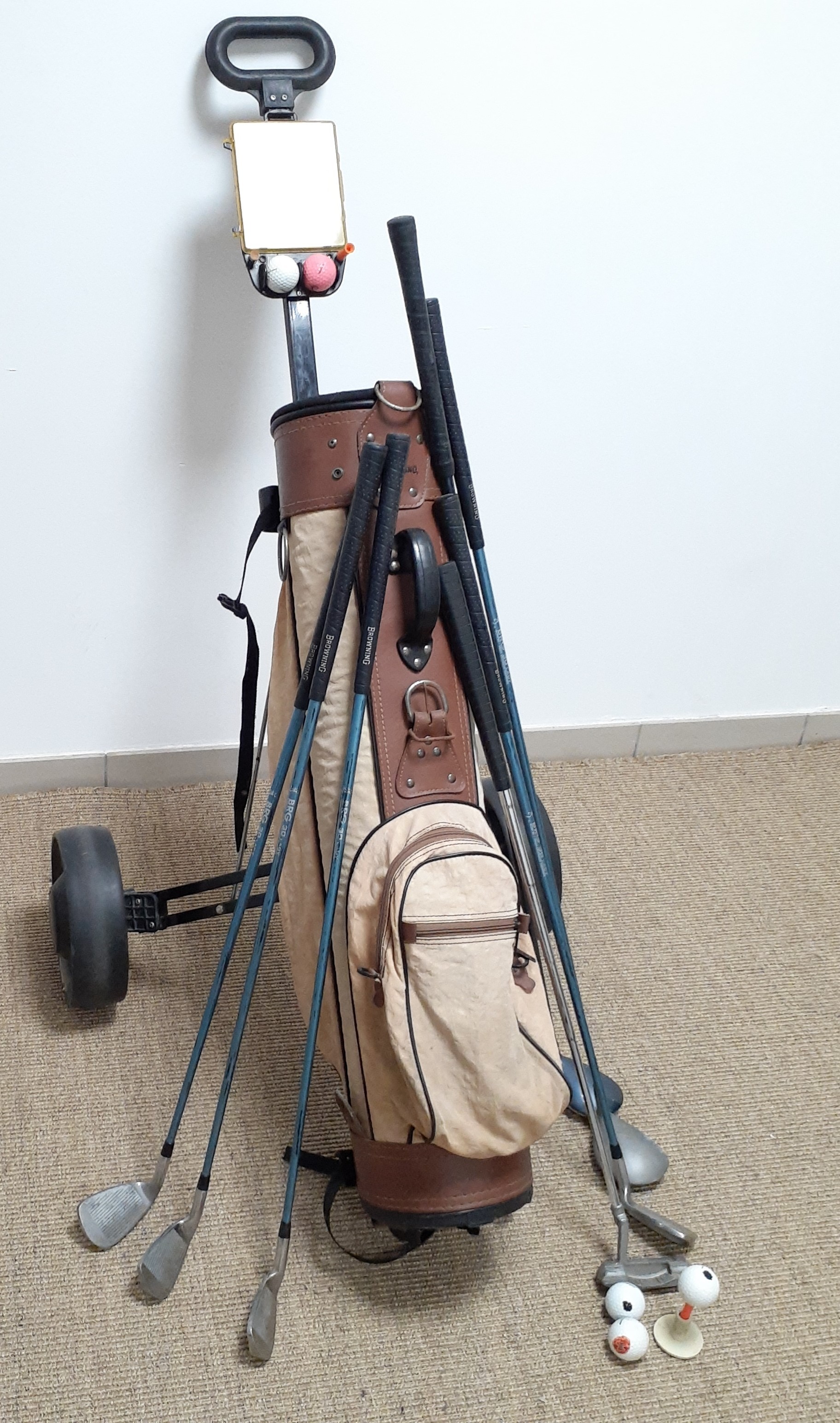 Chariot de golf droitier et accessoires - Photo 8