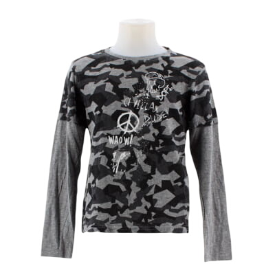 T-shirt gris imprimé - Garçon - IN EXTENSO - Taille 8 ans - Photo 0