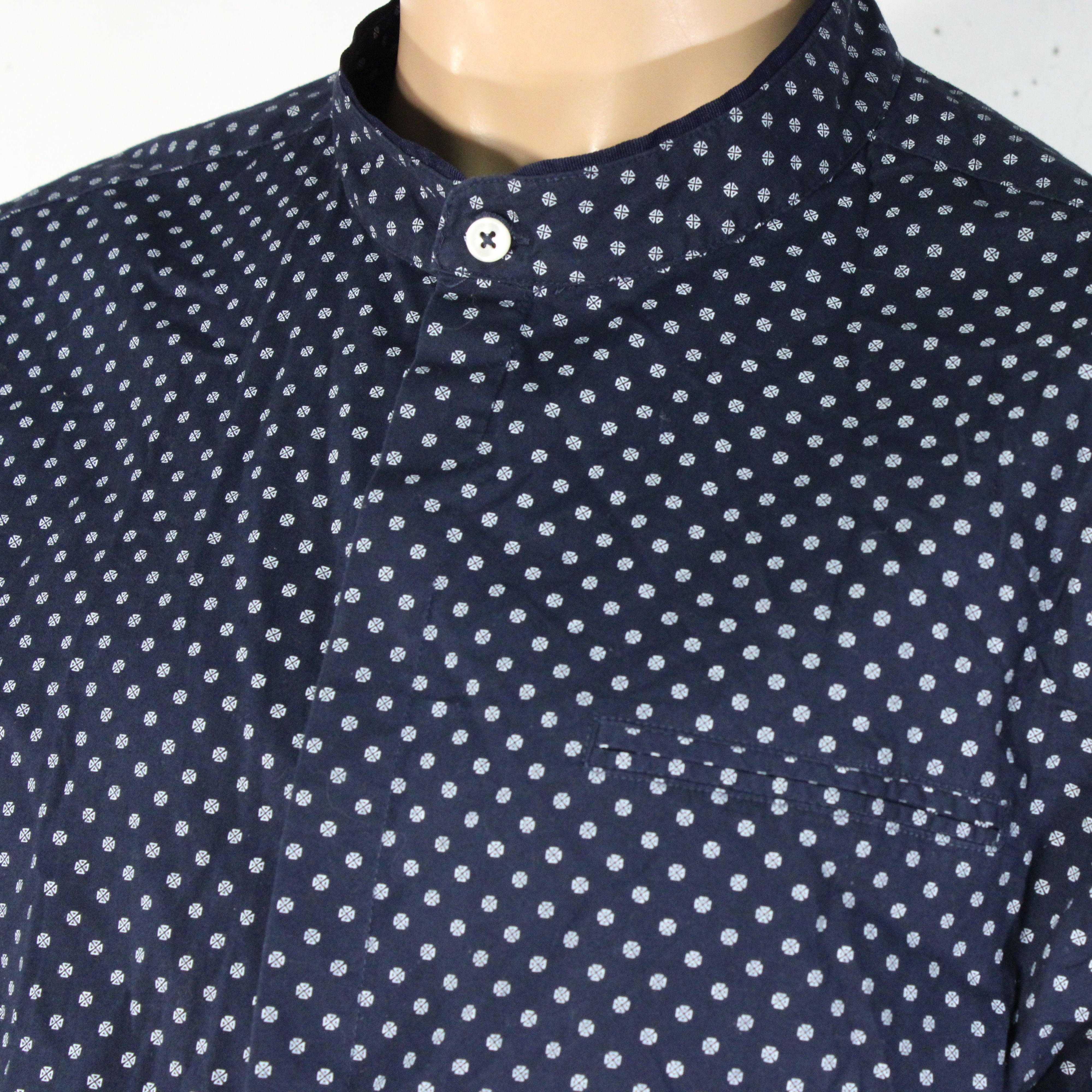 Chemise Homme Bleu Marine à Motifs SPRINGFIELD Taille XXXL - Photo 4