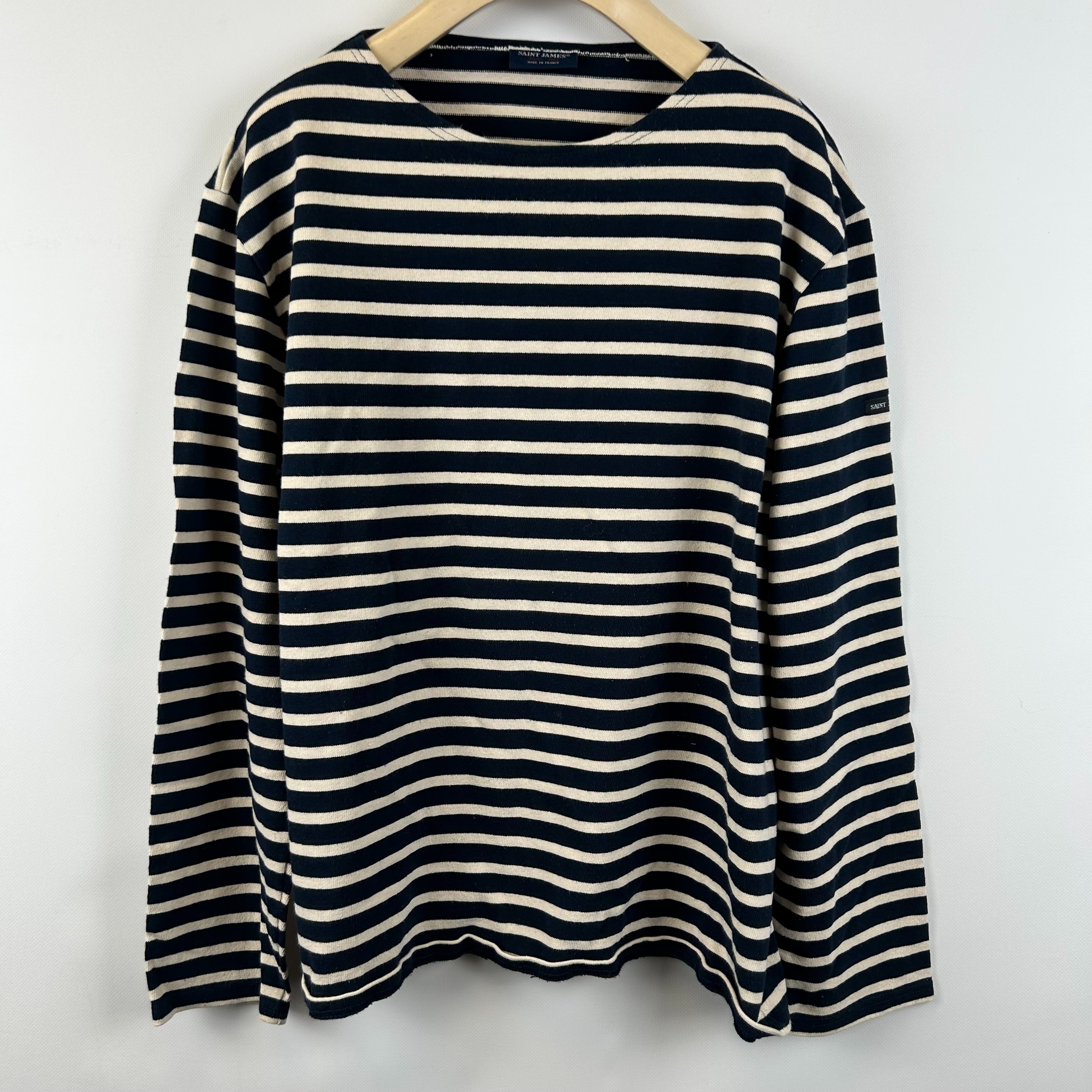 Saint James - Pull rayé bleue marine - Taille 50 - Photo 0