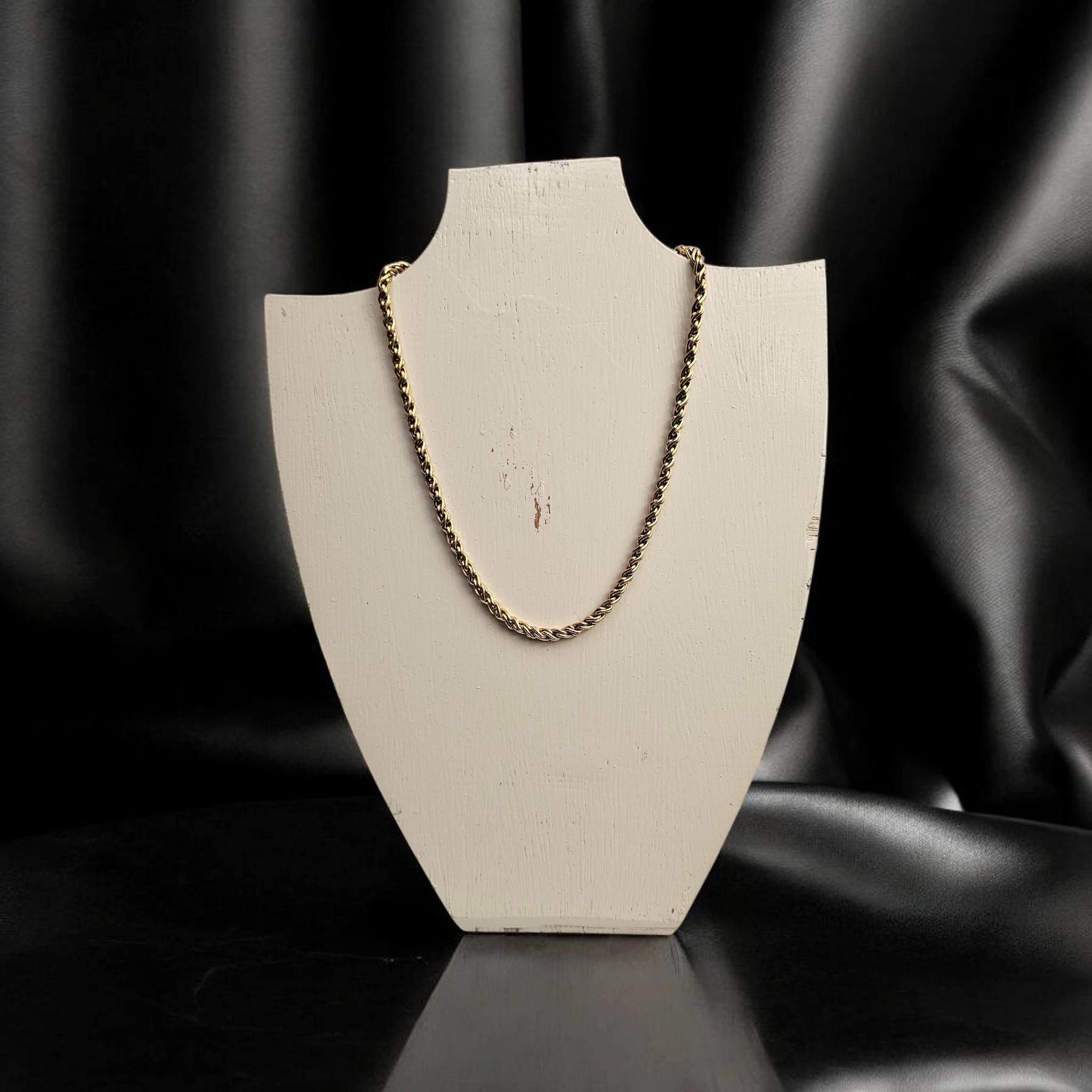Collier de soire torsad plaqu or ( ras de cou ) 46cm longueur - Label Emmaus - Modalova