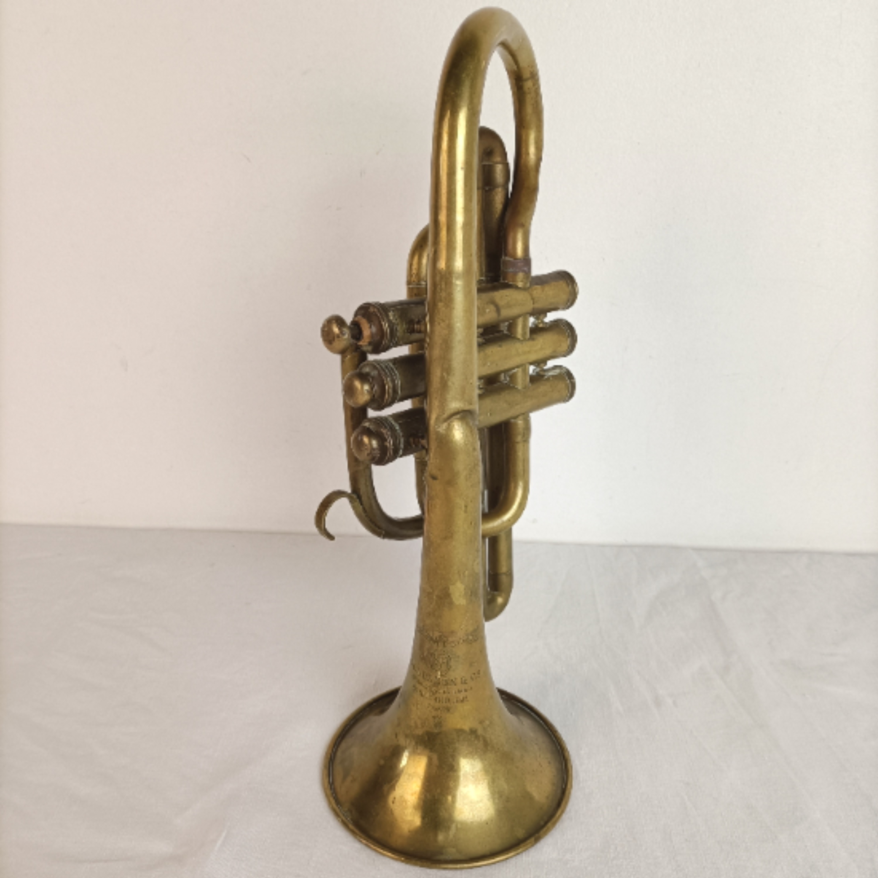 Ancienne Trompette Couesnon et Cie à restaurer - État correct - Photo 3