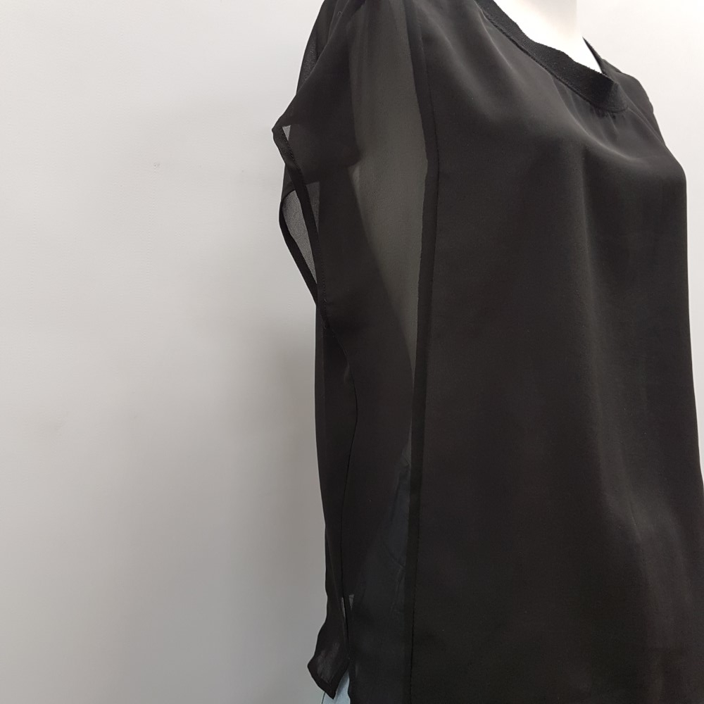 Top en voile noir - MONOPRIX - taille 38  - Vue 2 - 