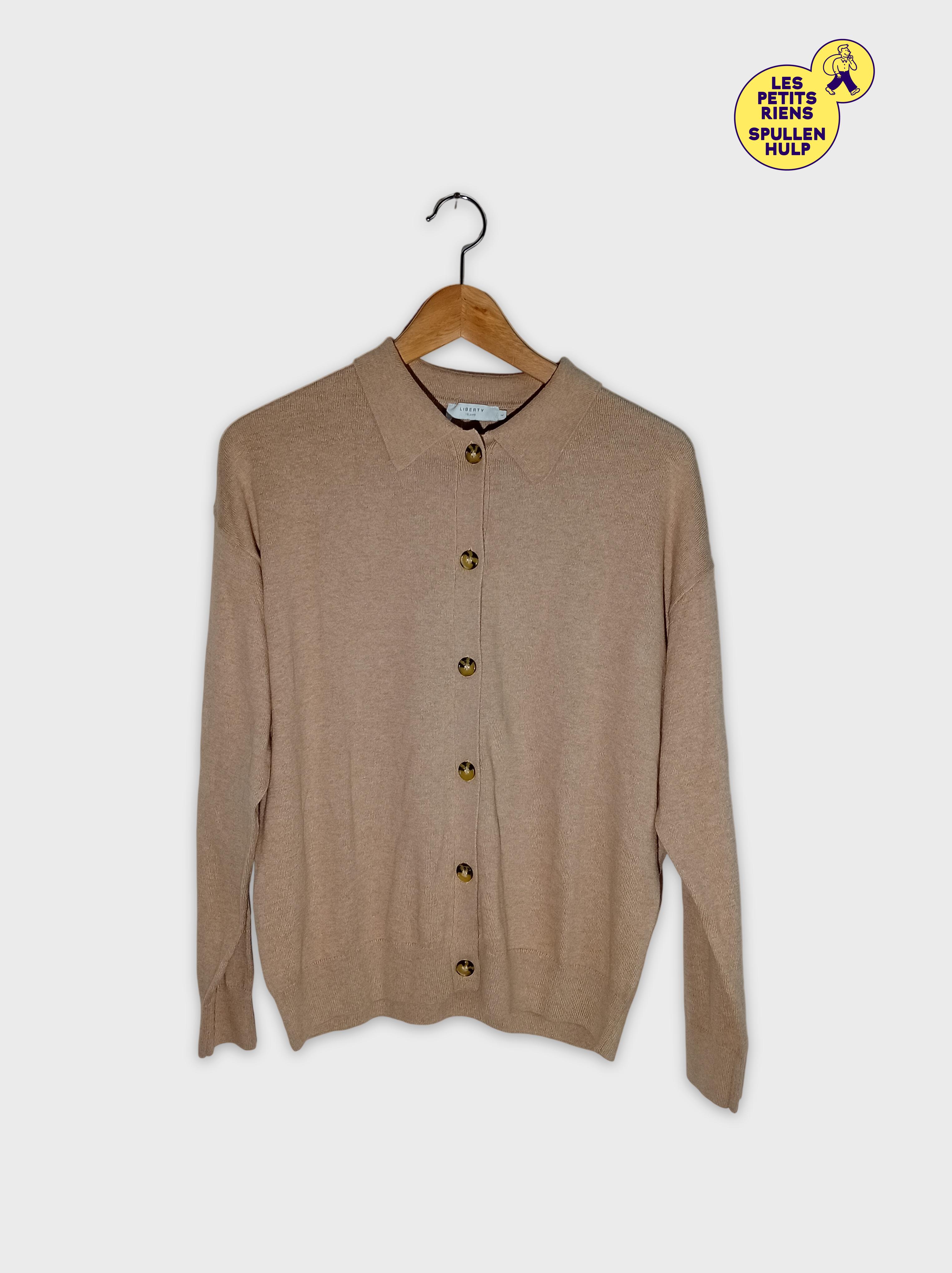Acheter Cardigan Beige Maille Liberty Island L (T3671) Bon état - 12,00 € Cardigan Beige Maille Liberty Island L (T3671) Bon état - reconditionné disponible sur Label Emmaüs