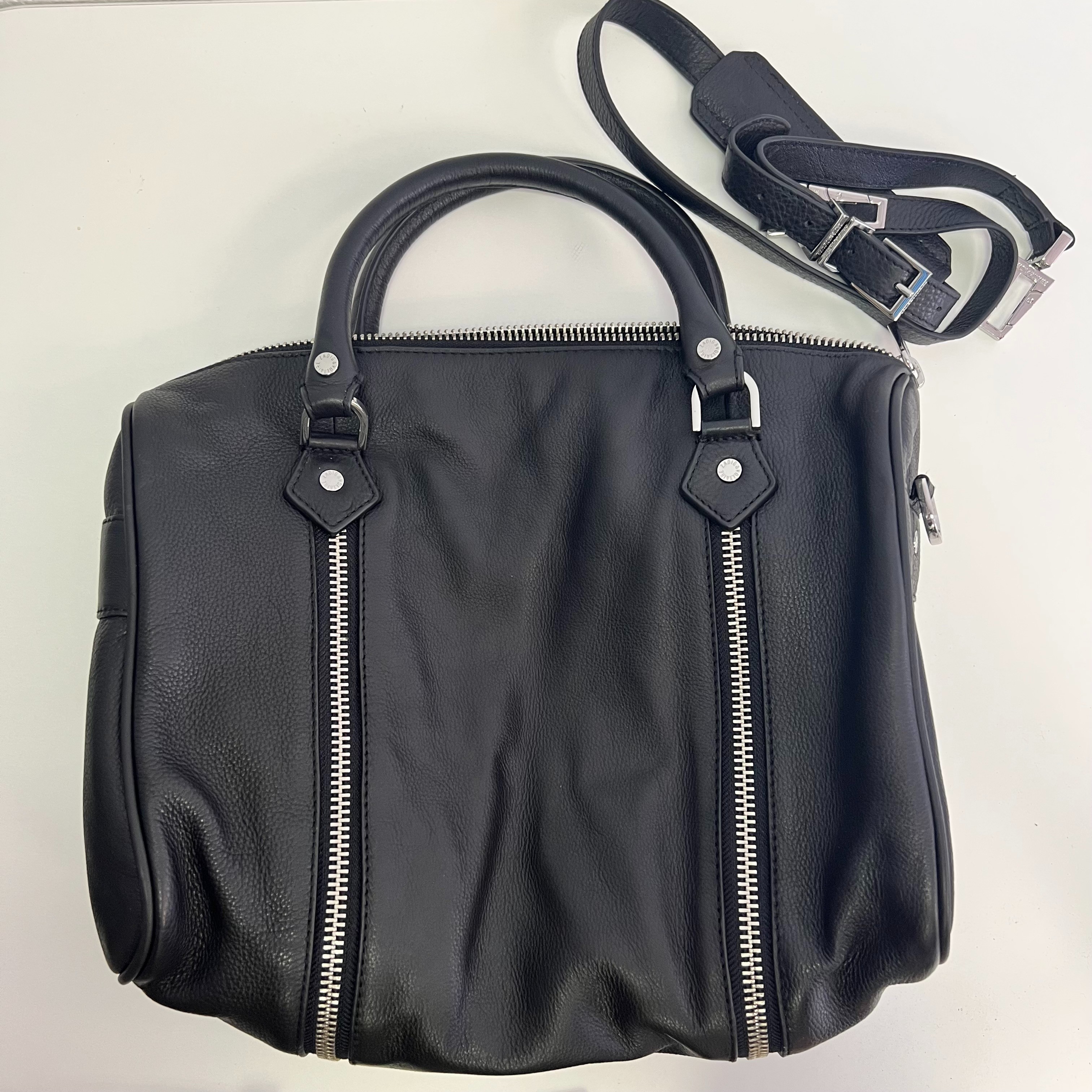 Sac Zadig & Voltaire Sunny medium Noir cuir grainé Très bon état - Vue 2 - 