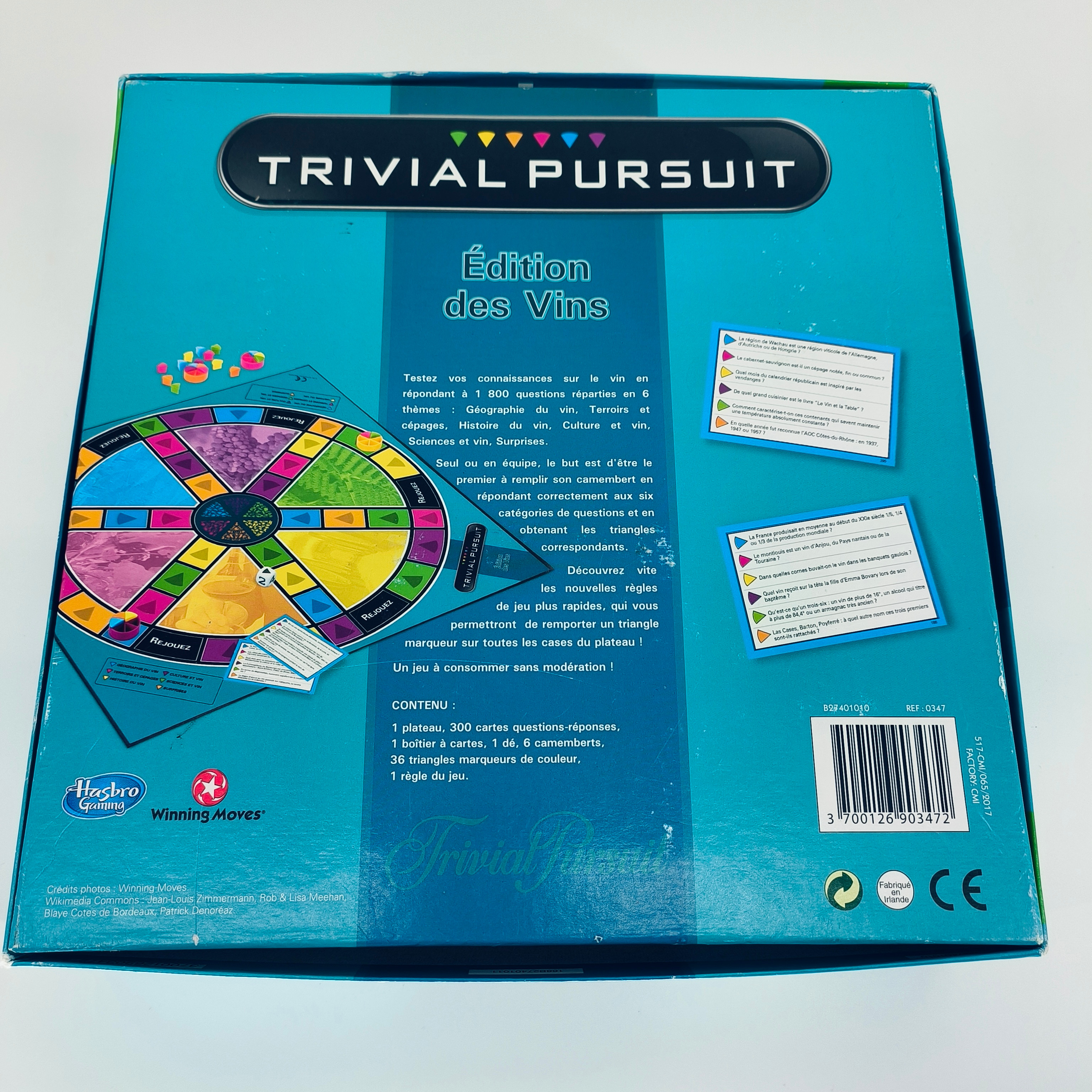 Voir photo 4 de Jeu de société-Trivial Pursuit-édition des vins-Hasbro gaming Jeu de société-Trivial Pursuit-édition des vins-Hasbro gaming - Vue 4 -