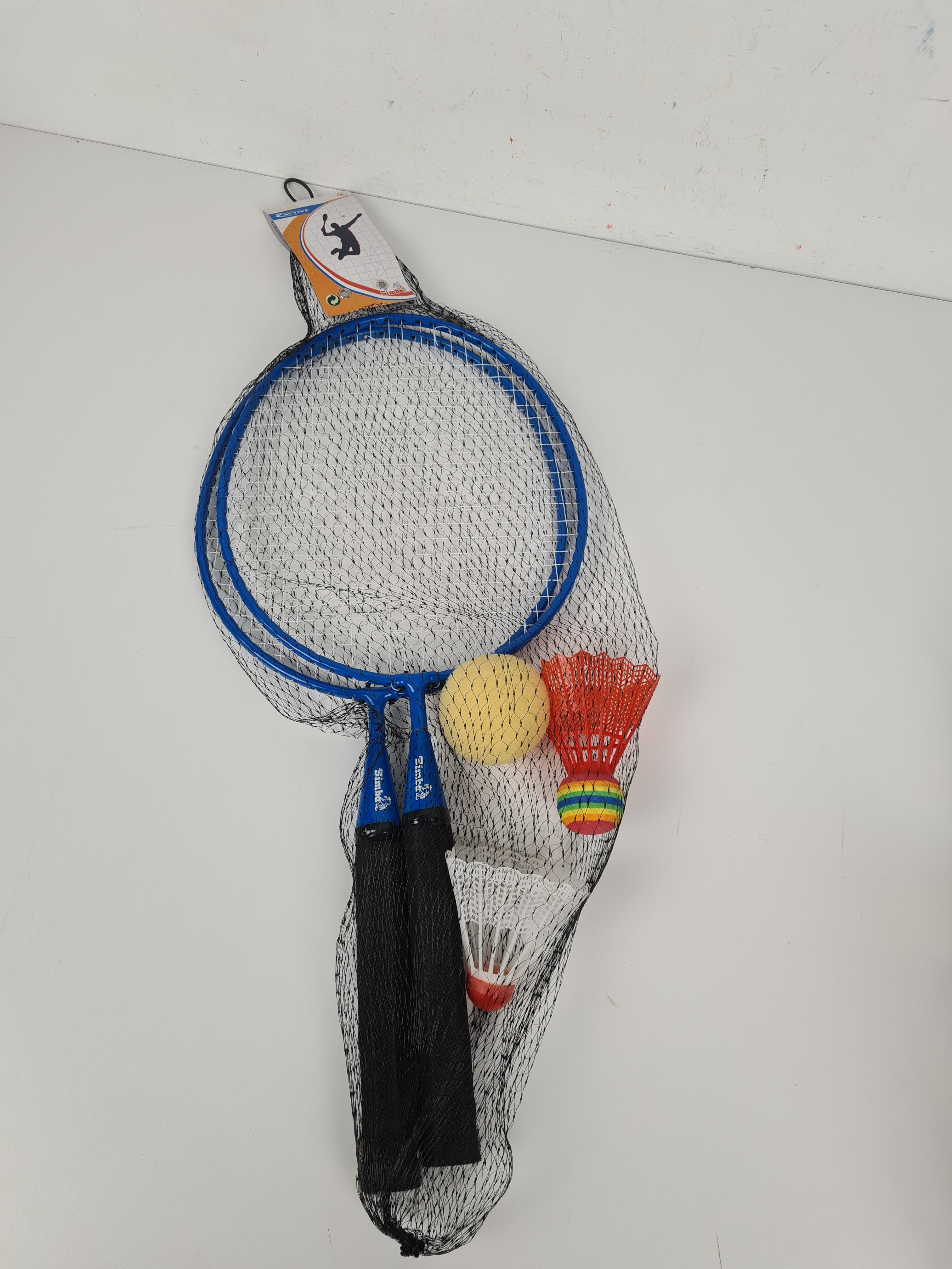 Jeu d'extérieure - Badminton Set avec 3 balles - Simba - 46 cm - Photo 1