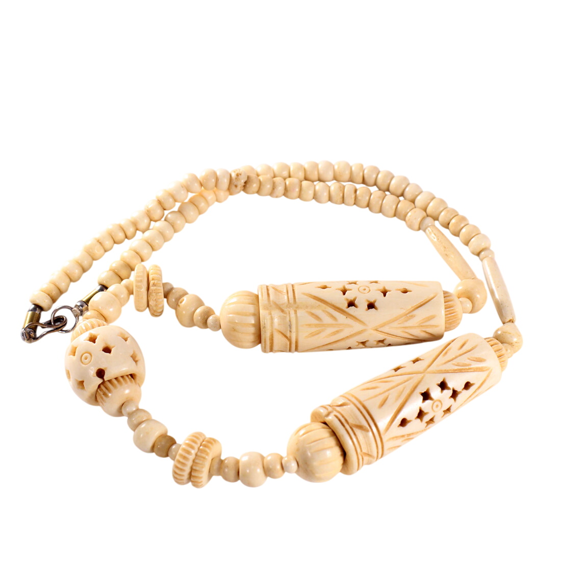 Collier en os couleur ivoire - Label Emmaus - Modalova