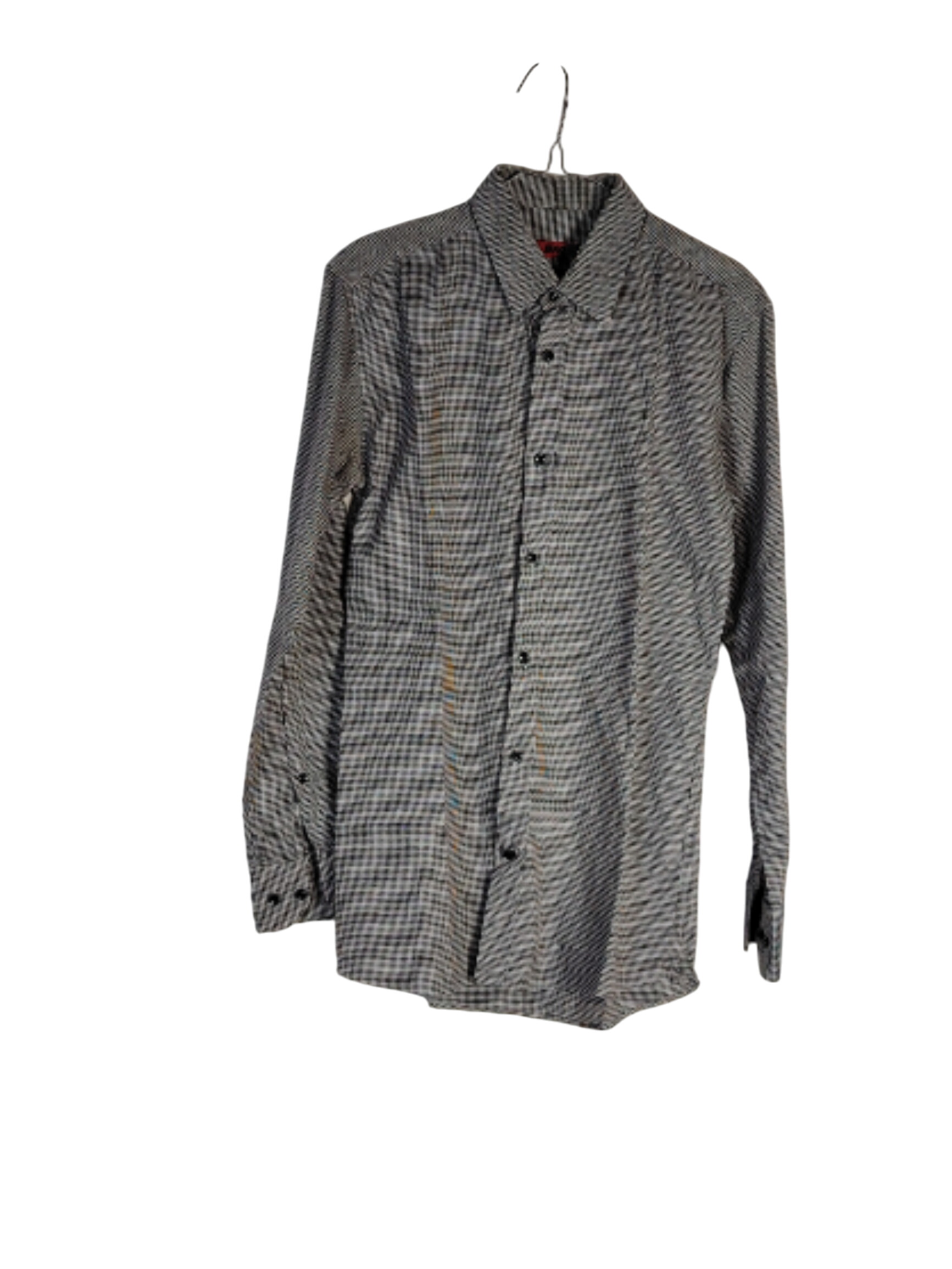 Hugo Boss -Chemise à petits carreaux noirs et blancs - 38/S - Photo 0