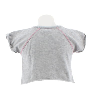 T-shirt gris imprimé écritures - Fille - Studio sport - Taille 8 ans - Photo 1