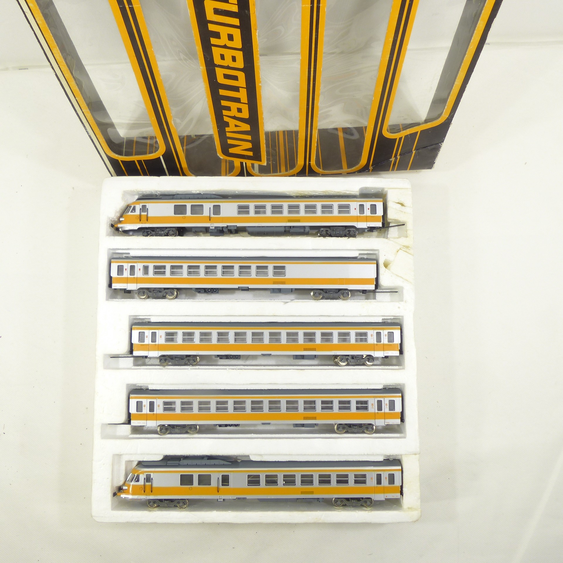 🎲 Rame complète Turbotrain Prestige 5 pièces 'Modèle Jouef H0 7844 ...