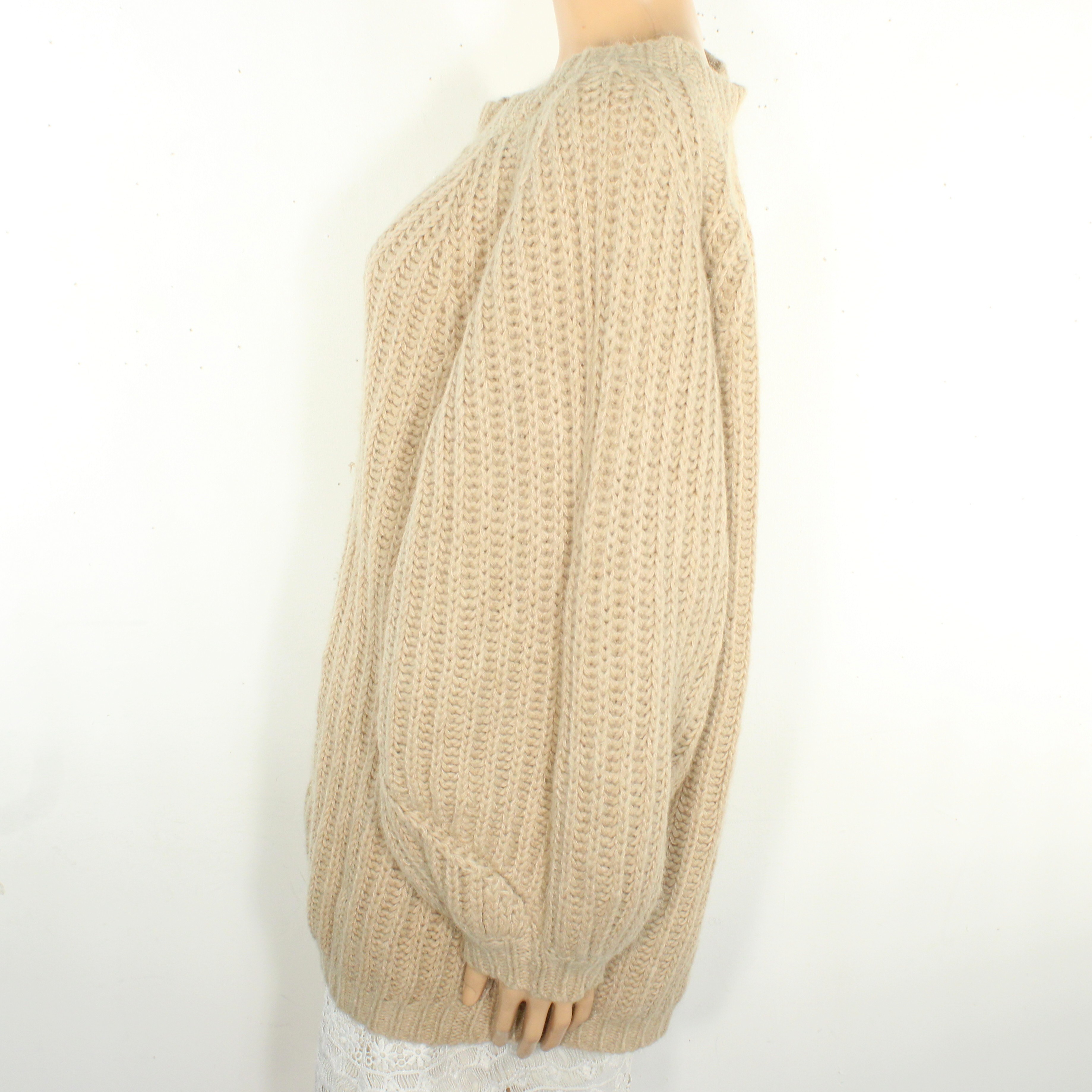 Pull Femme En Maille Beige ATTIC AND BARN Taille S Bon état - Vue 3 - 