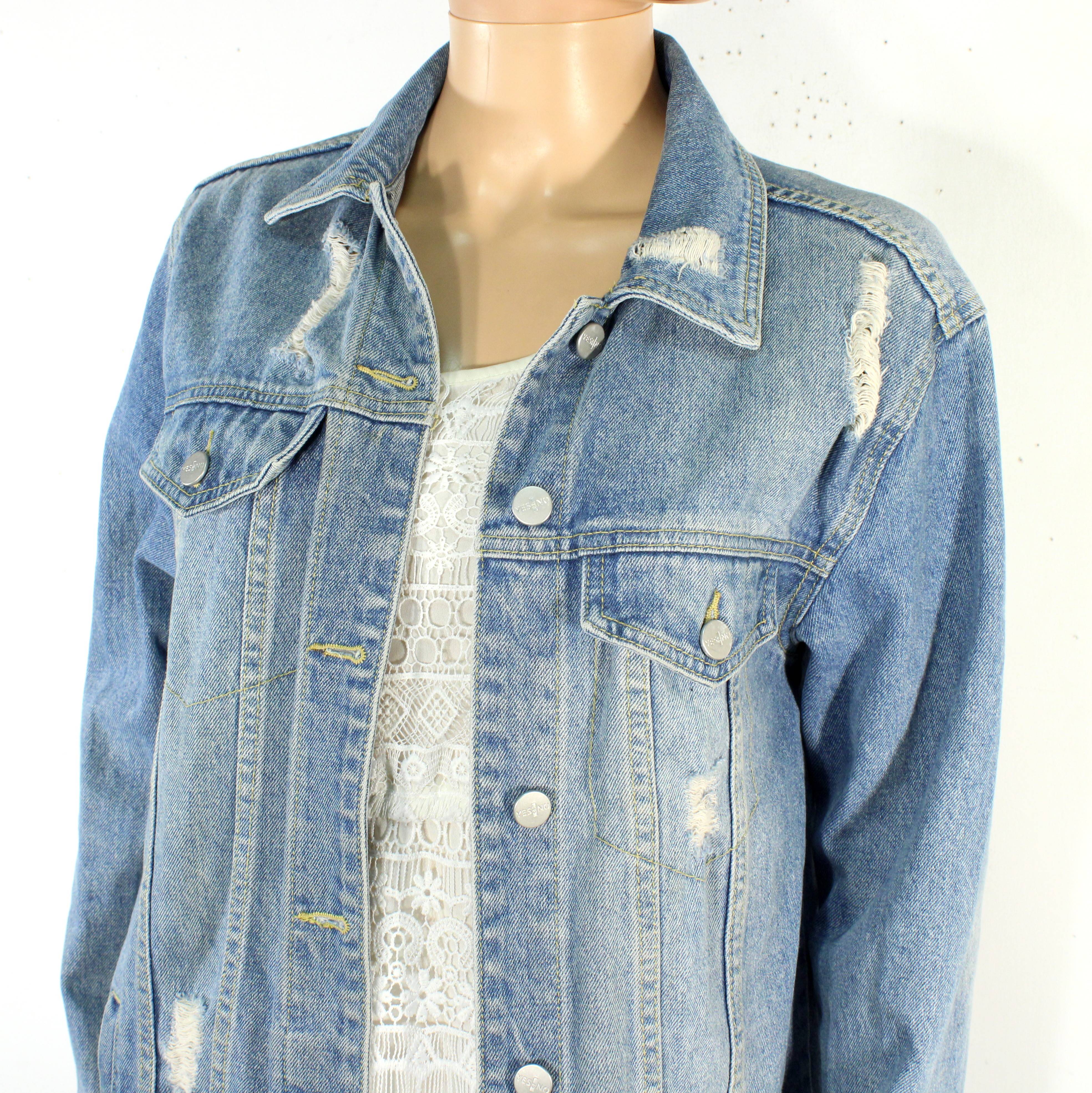 Veste Femme Jean's Bleue YES OR NO BY MANOR Taille XS Très bon état - Vue 2 - 