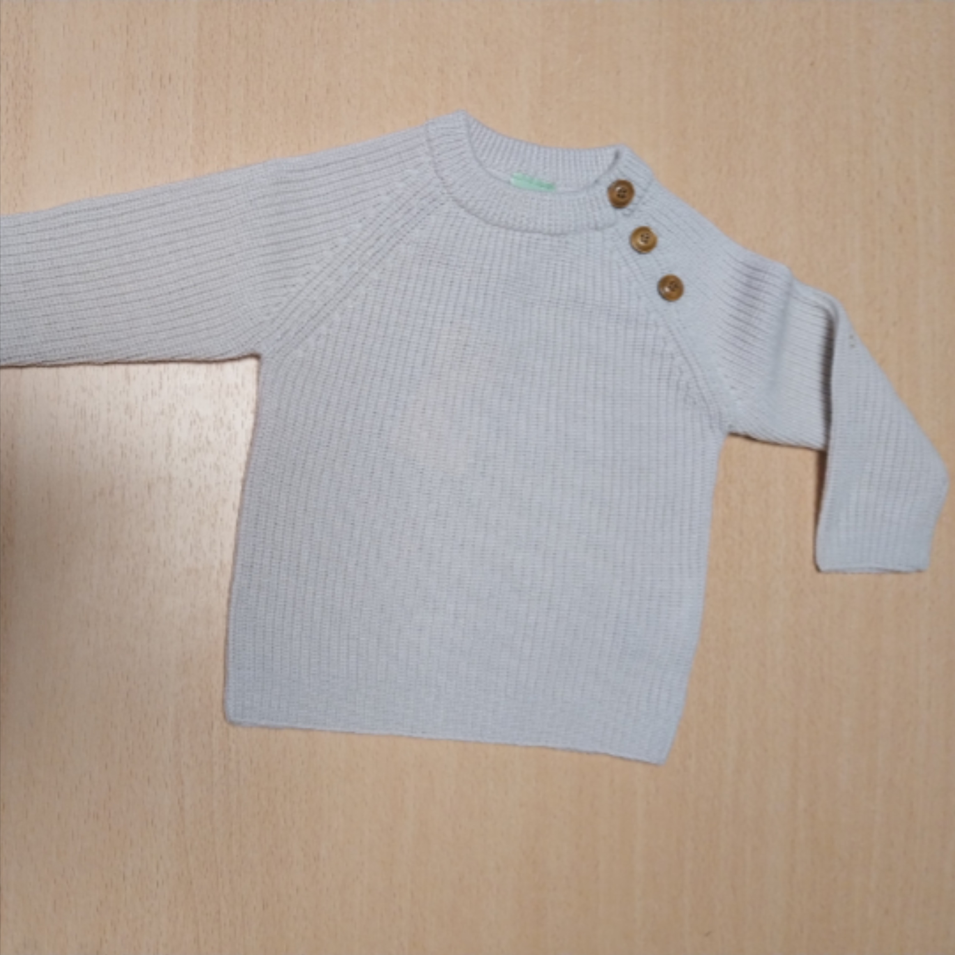 Pull fille 100% laine 1 an - Photo 0