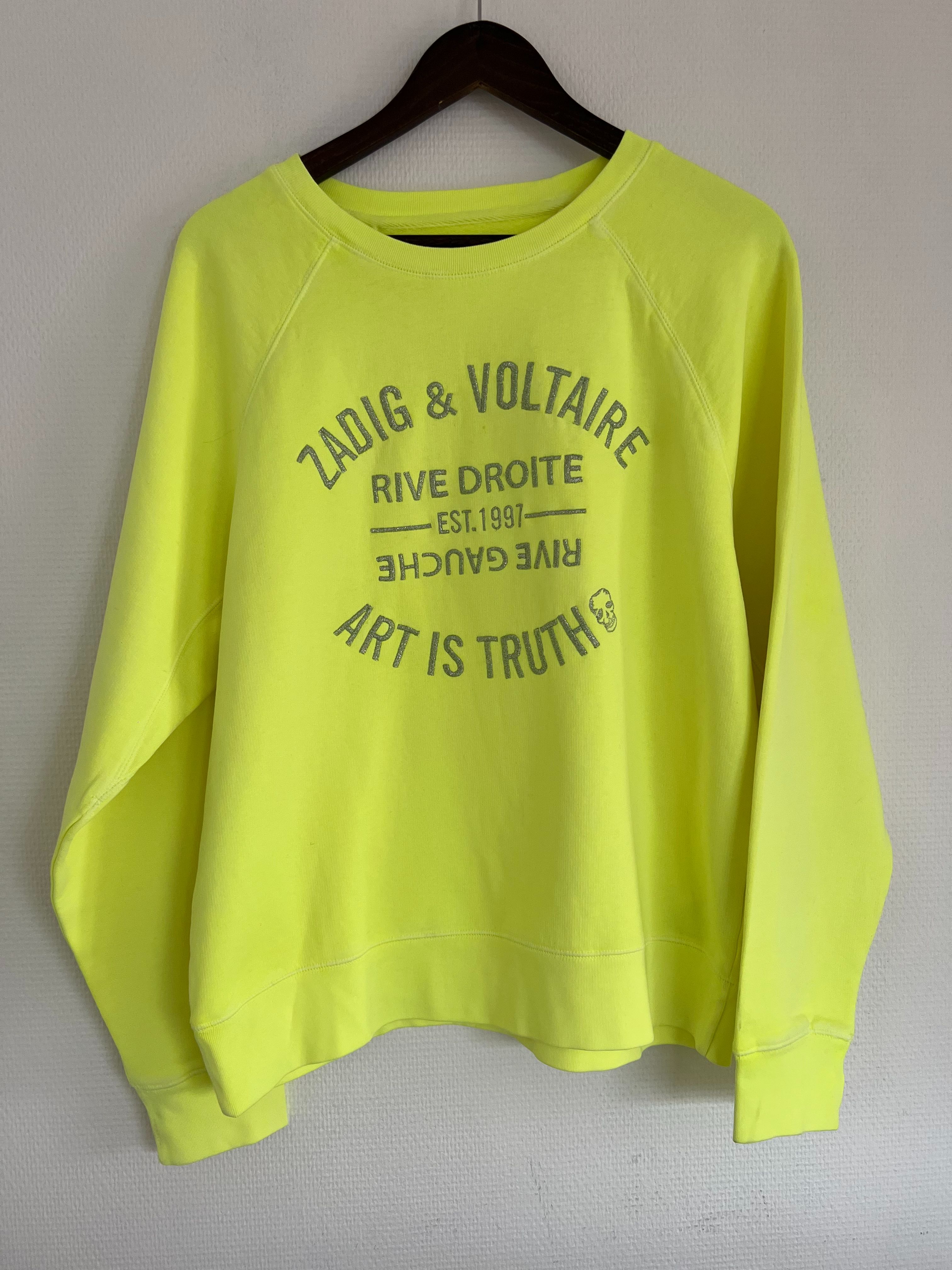 Sweatshirt Zadig&Voltaire Upper Blason Brod fluo - TS - Zadig & Voltaire - Modalova