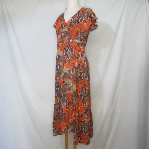 RF182 - Robe imprimé serpent - Jus d'Orange Paris - Taille 3 (L) Très bon état - Vue 3 - 