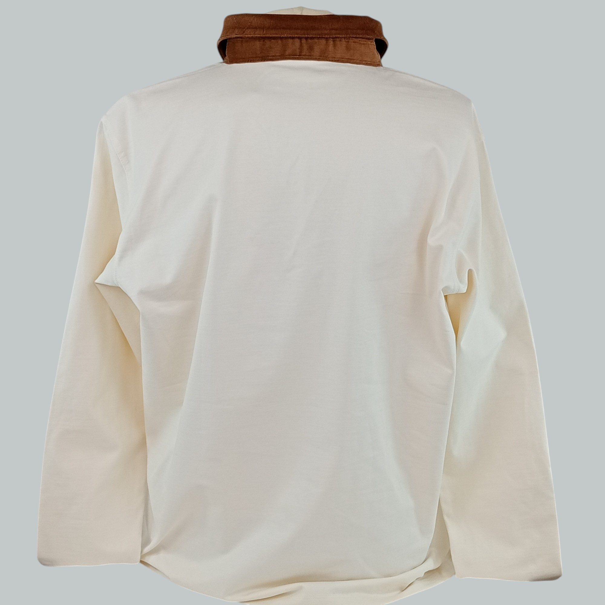 Polo homme de la marque Célio col boutonné manches longues de couleur écru taille XL (44) - Photo 1