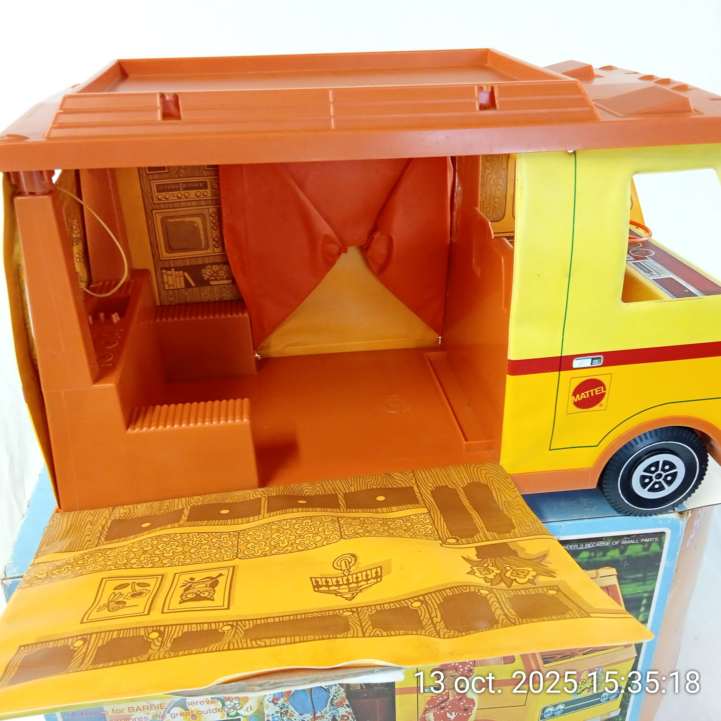 Barbie Camping-car 1970 CAMPER Mattel Bon état - Vue 7 - 