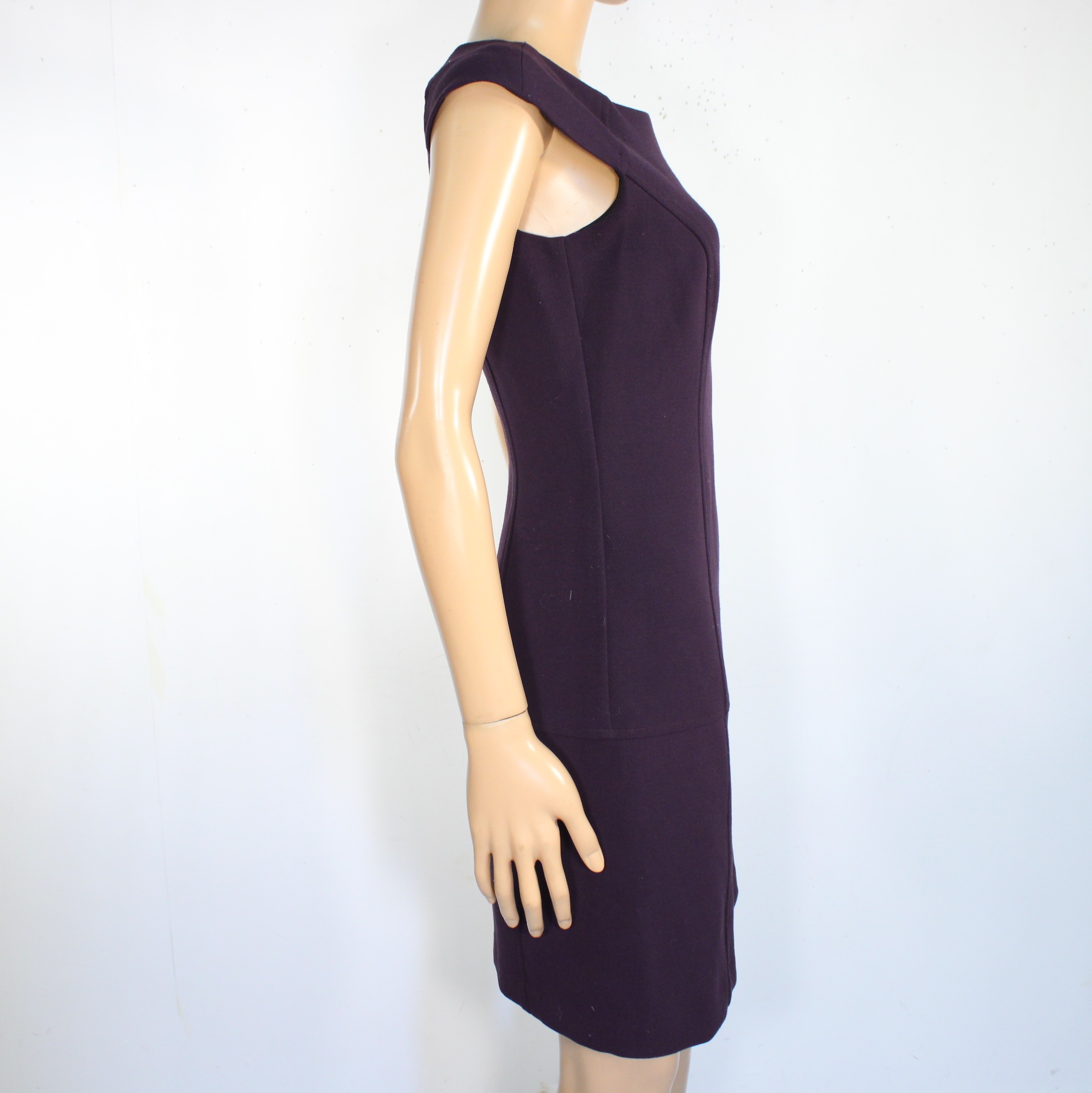 Robe Genoux Violet/Aubergine CAROLL Taille 36 Bon état - Vue 5 - 