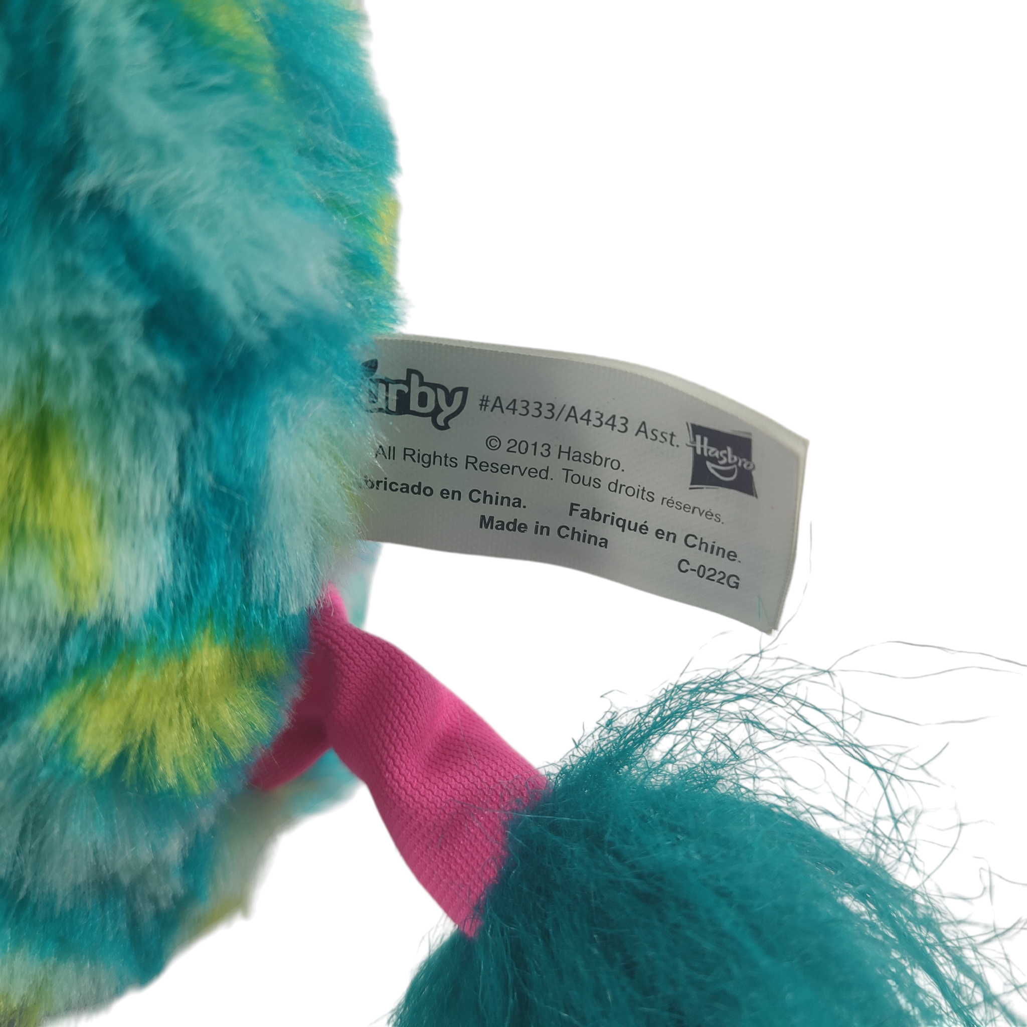 Furby turquoise et vert-jaune - Hasbro 2013 Bon état - Vue 4 - 