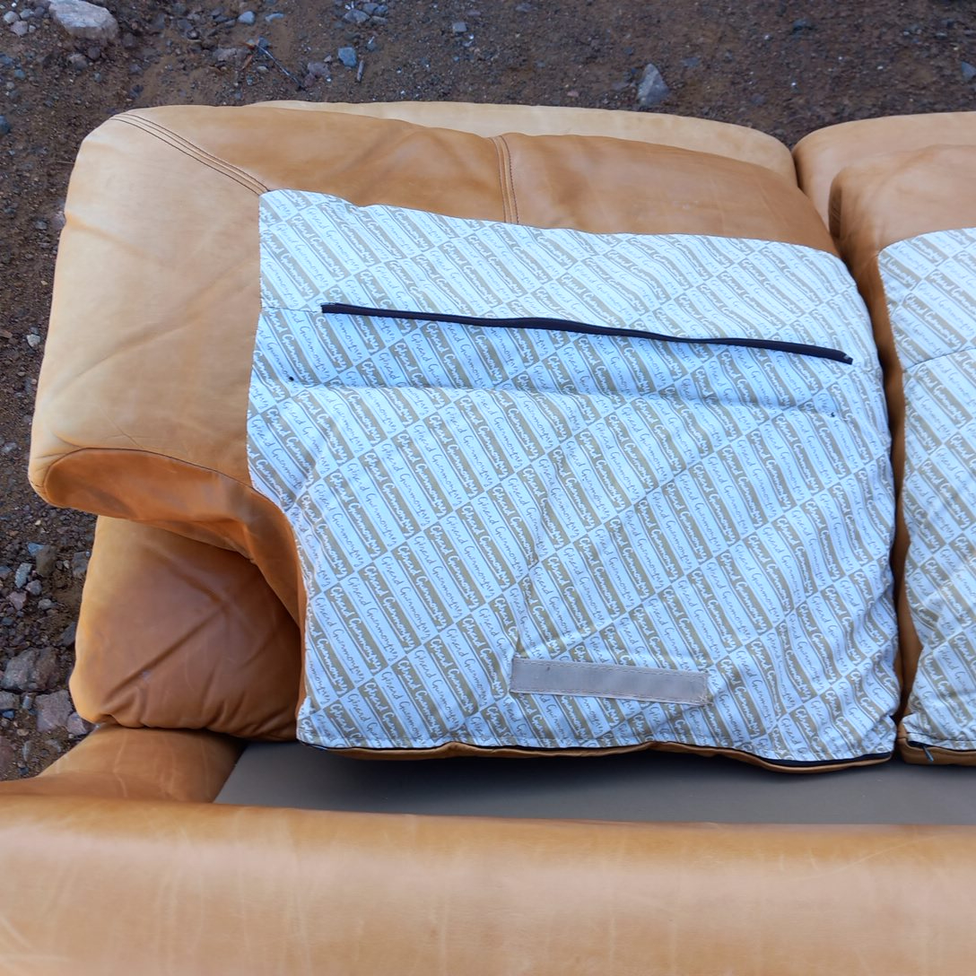 Canapé 3 Places en Cuir Design Gérard Guermonprez - État correct - Photo 25