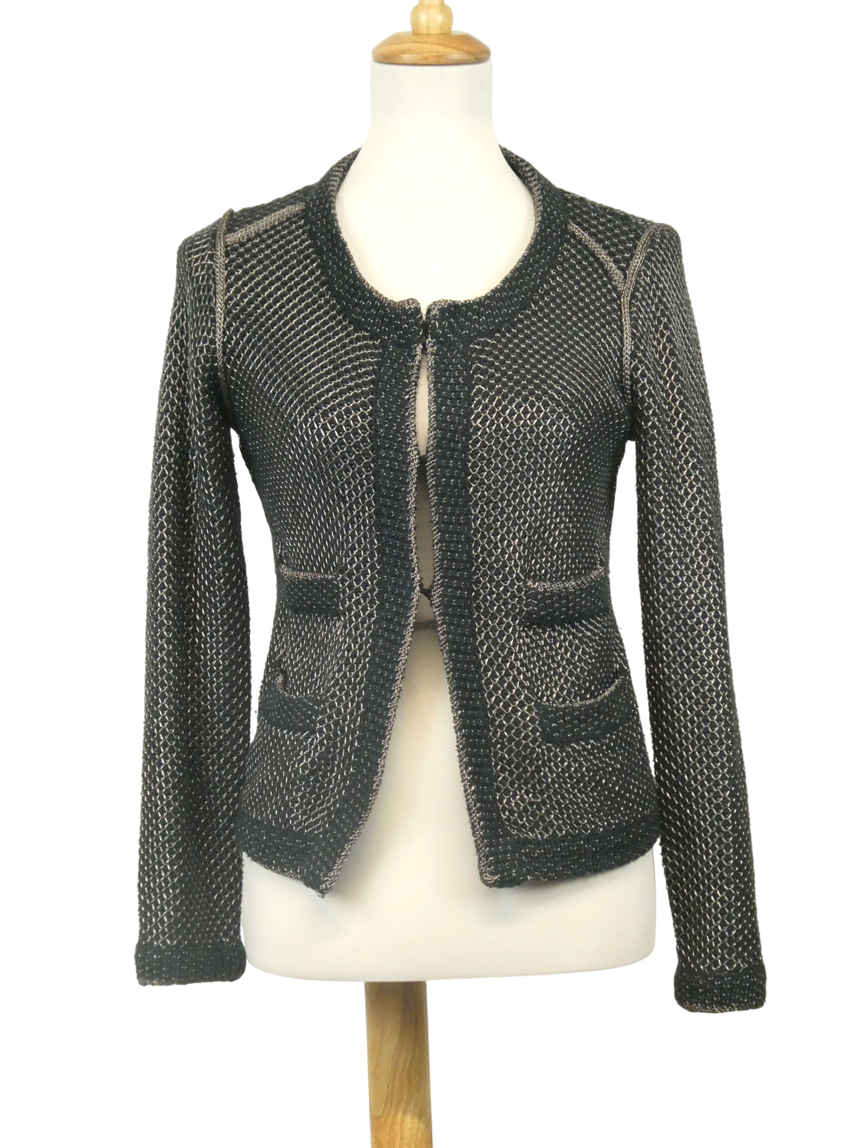 Maje cardigan manches longues à ornements métalliques - Taille M/2/38 - Photo 0