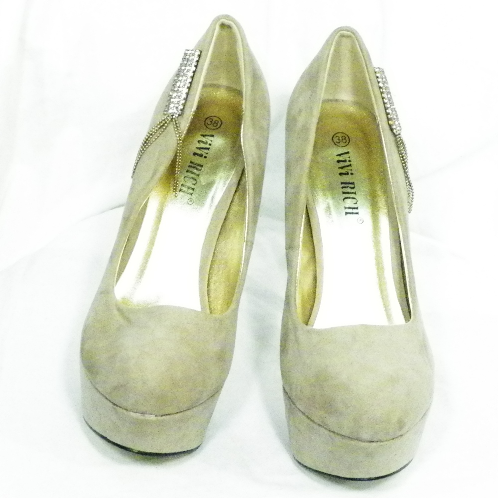 Escarpin Femme Ecru VIVI RICH POINTURE 38. Bon état - Vue 2 - 