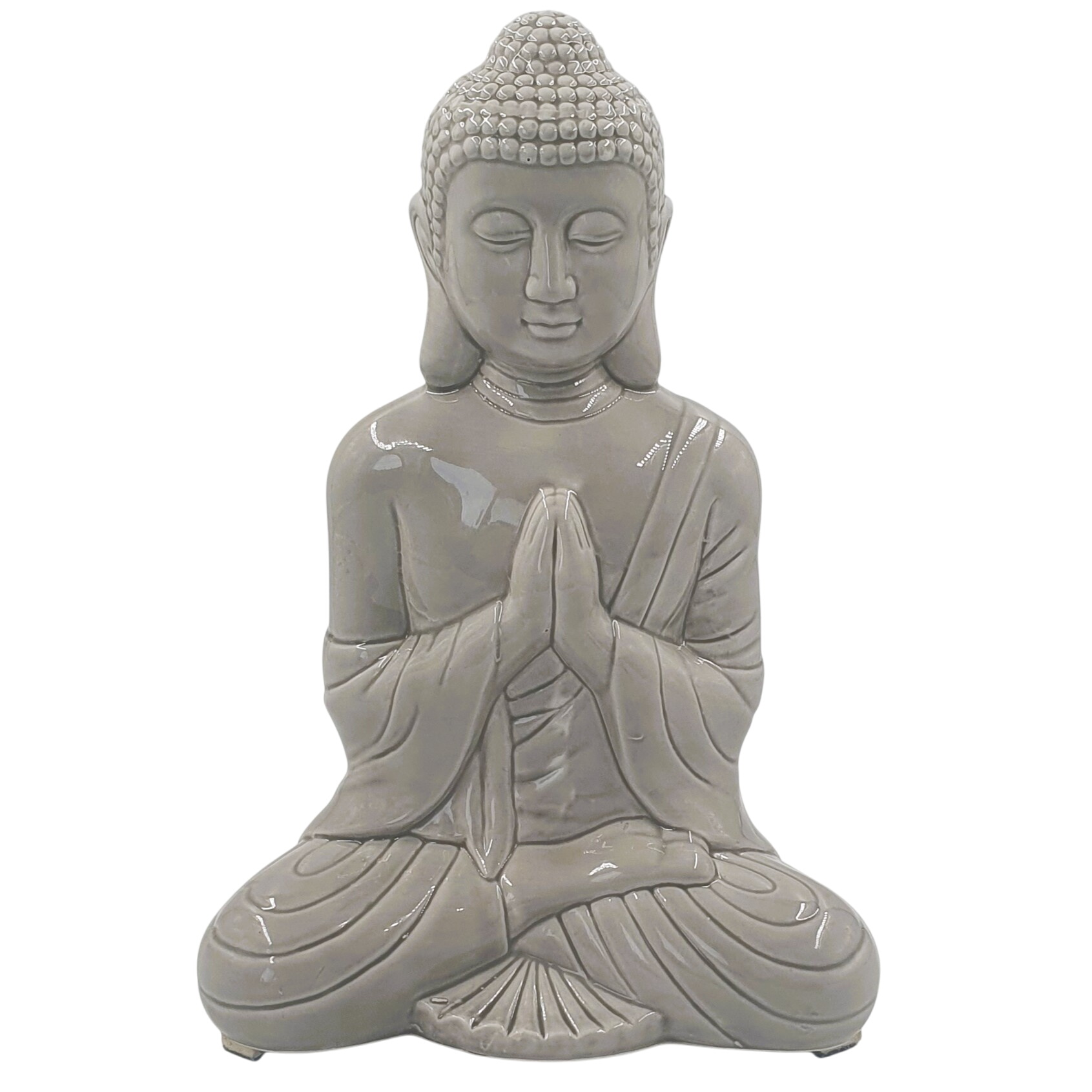 Petite statue Bouddha en céramique - Photo 0