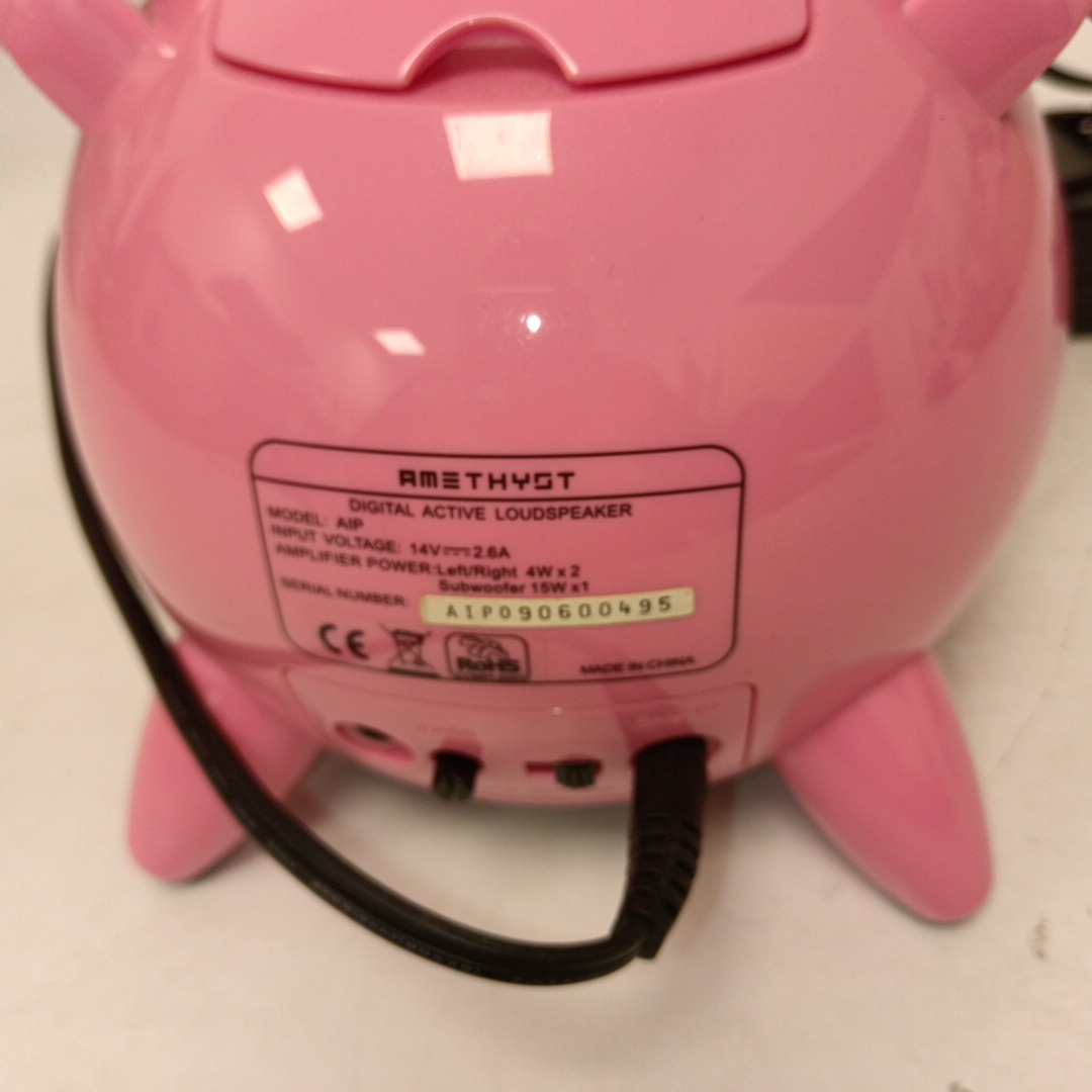 Voir photo 5 de Enceinte iPod originale – Cochon rose – AMETHYST – Vintage Enceinte iPod originale – Cochon rose – AMETHYST – Vintage Bon état - Vue 5 -